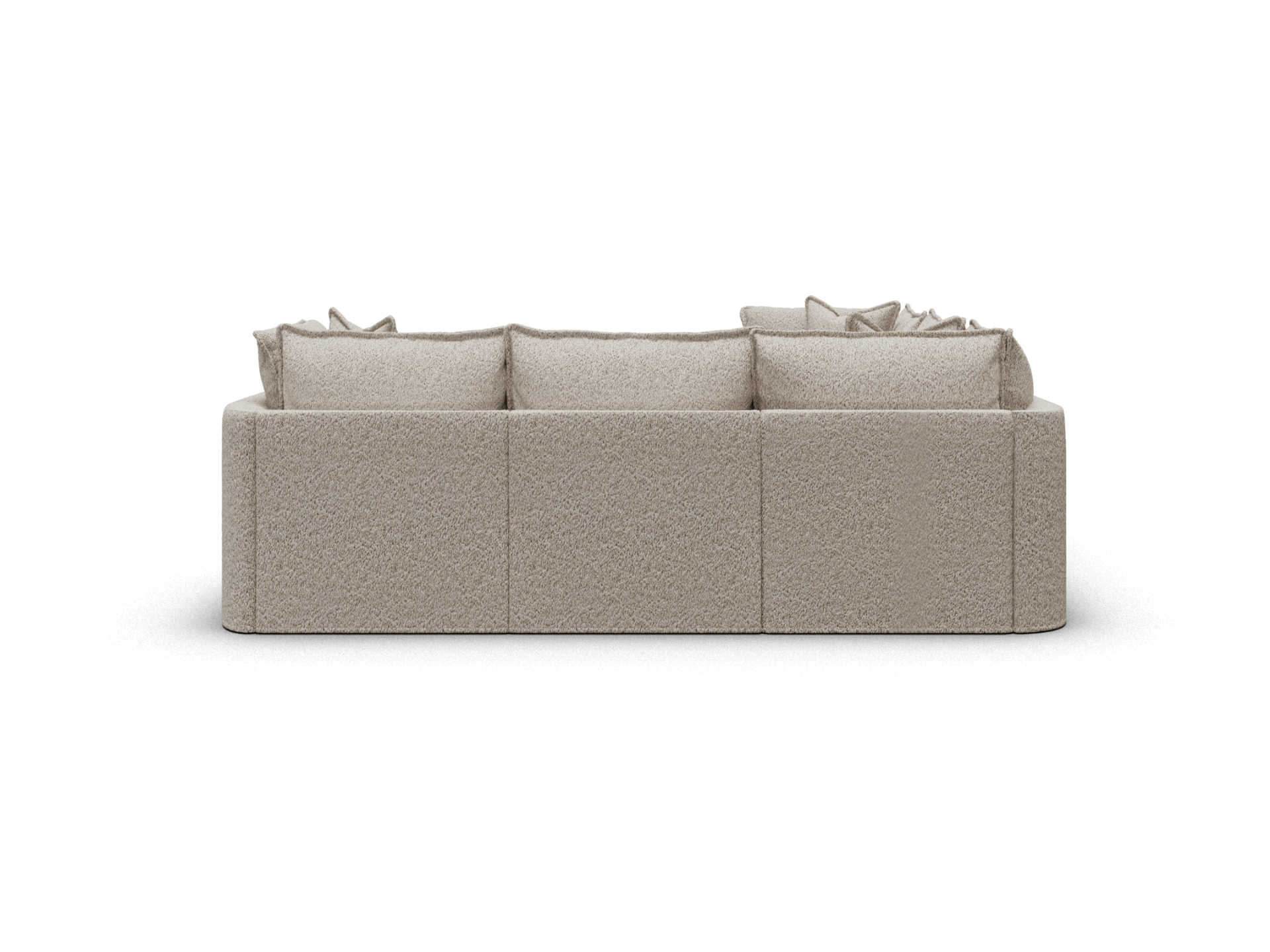 Koala Tamarama 5-section L-shape sectional in Aussie Latte, regular, studio shot on white