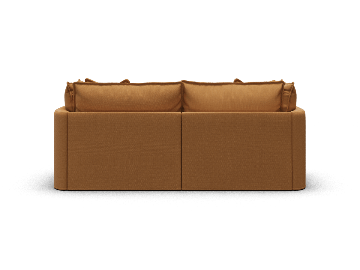 Koala Tamarama 2-section modular sofa with chaise in Bronzed Aussie, extra-wide, studio shot on white