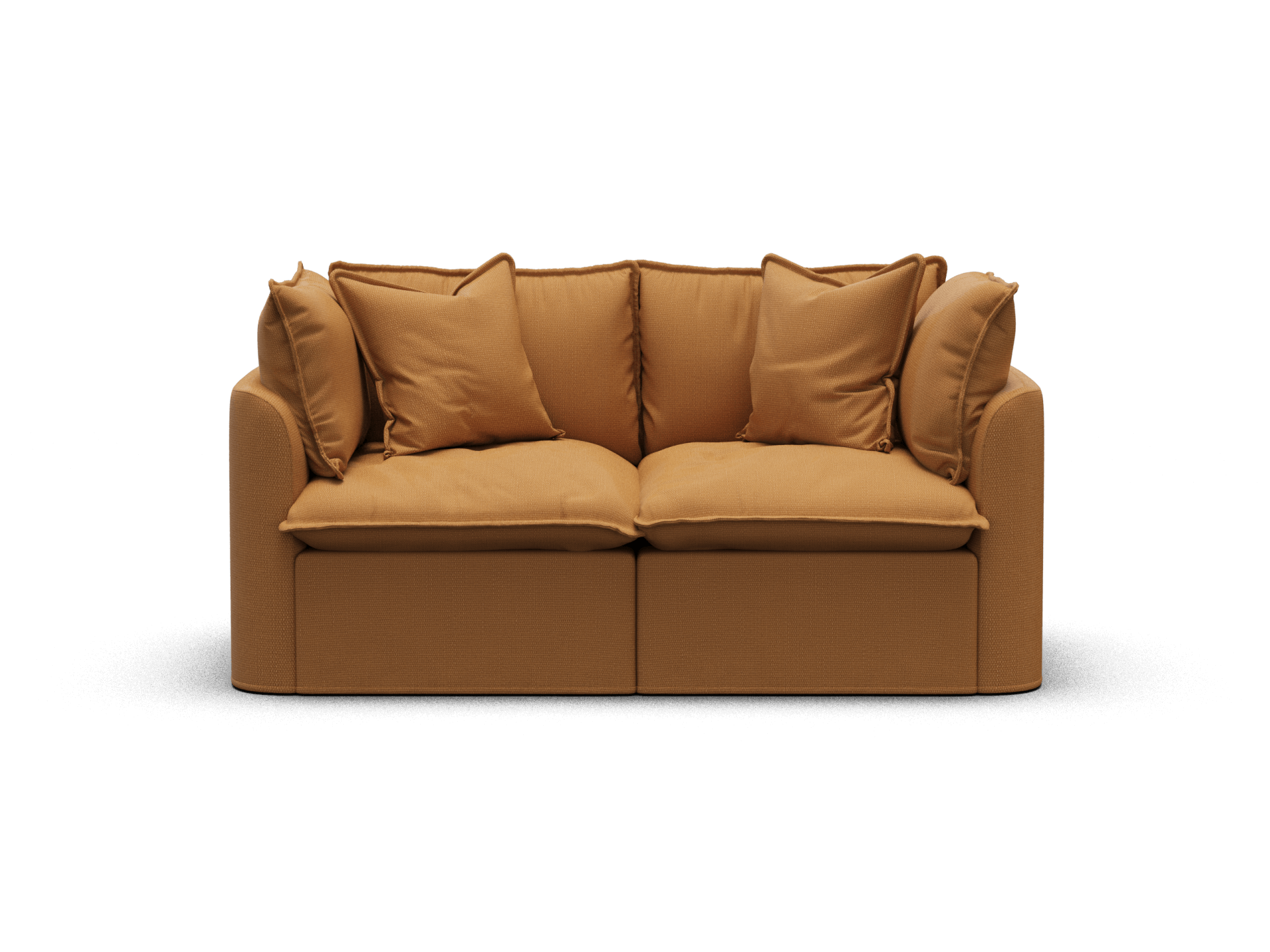 Koala Tamarama 2-section modular sofa in Bronzed Aussie, regular, studio shot on white