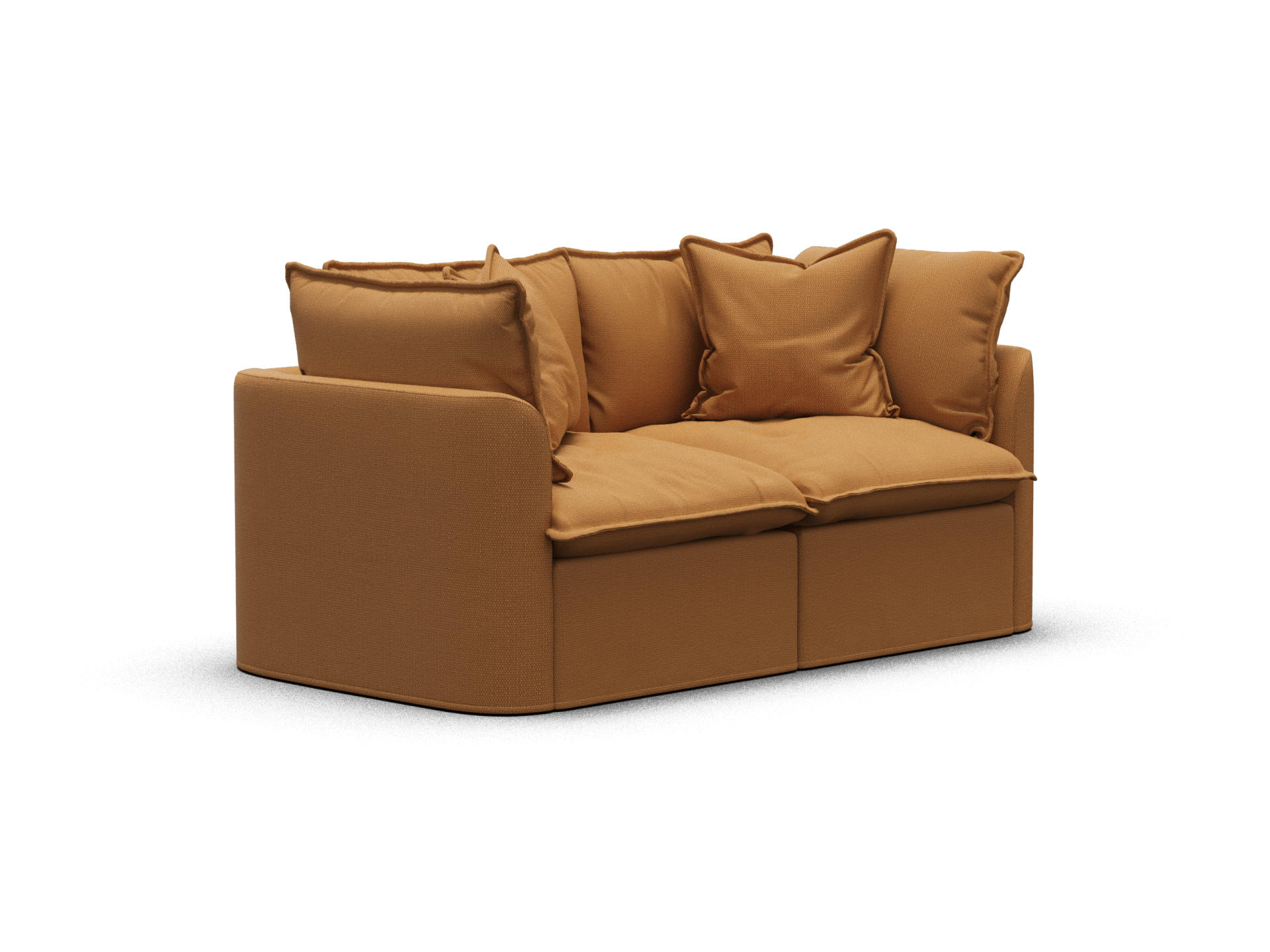 Koala Tamarama 2-section modular sofa in Bronzed Aussie, regular, studio shot on white