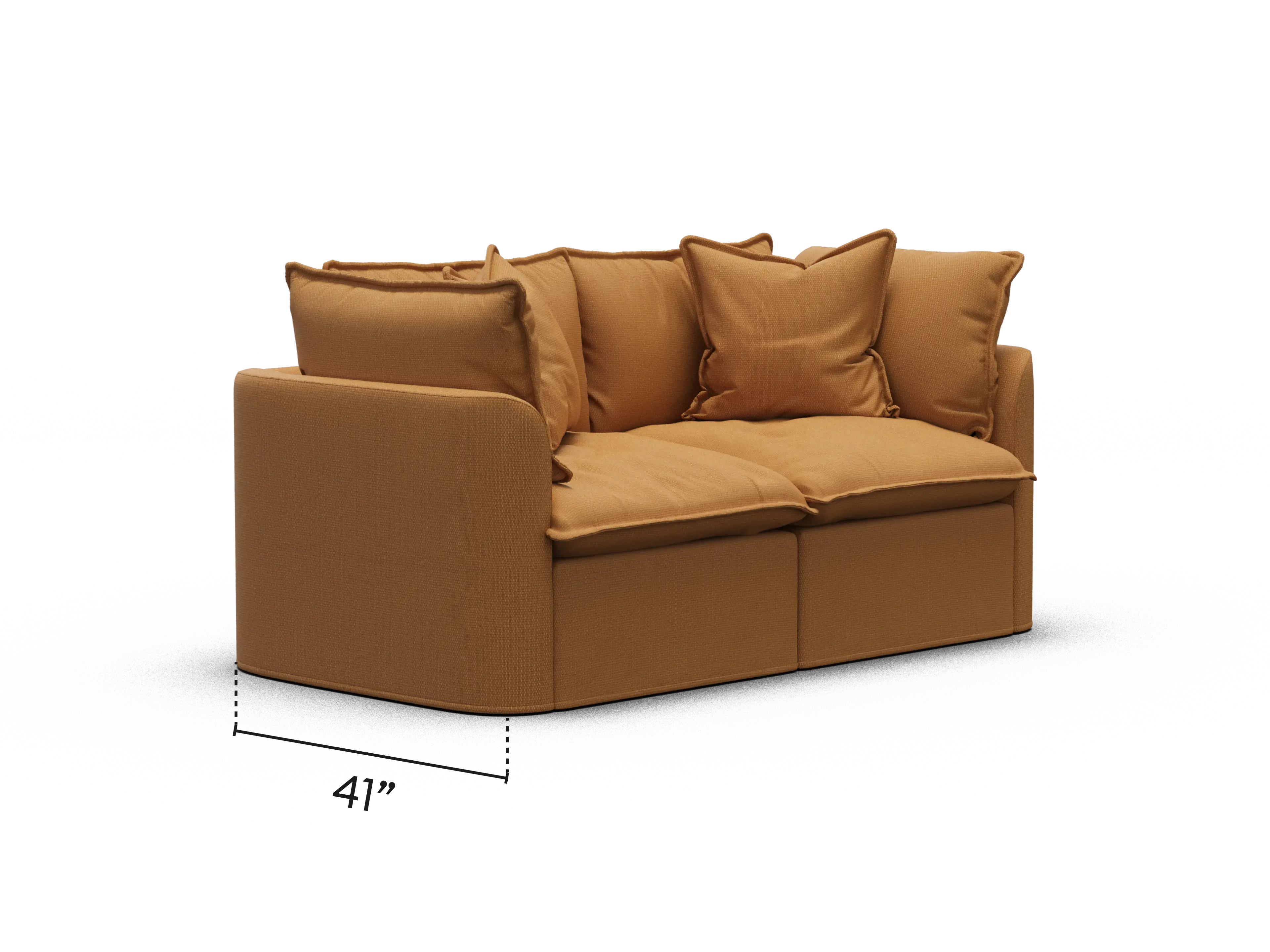 Tamarama Modular Sofa - Regular / 2 Sections / Bronzed Aussie