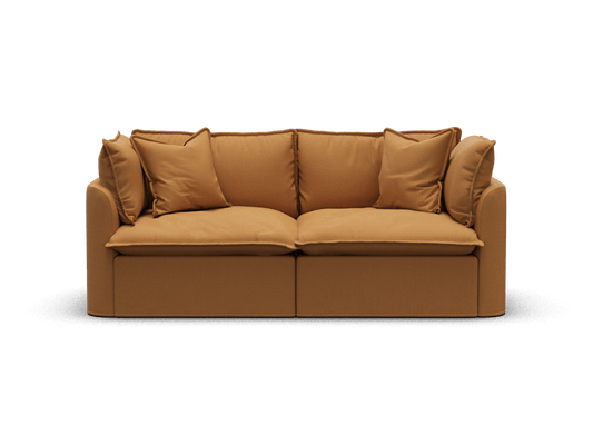 Koala Tamarama 2-section modular sofa in Bronzed Aussie, extra-wide, studio shot on white