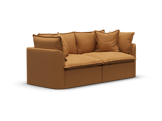 Koala Tamarama 2-section modular sofa in Bronzed Aussie, extra-wide, studio shot on white