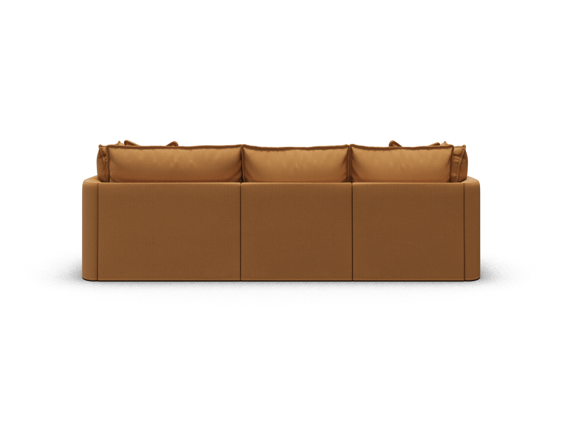 Koala Tamarama 3-section modular sofa with chaise in Bronzed Aussie, regular, studio shot on white