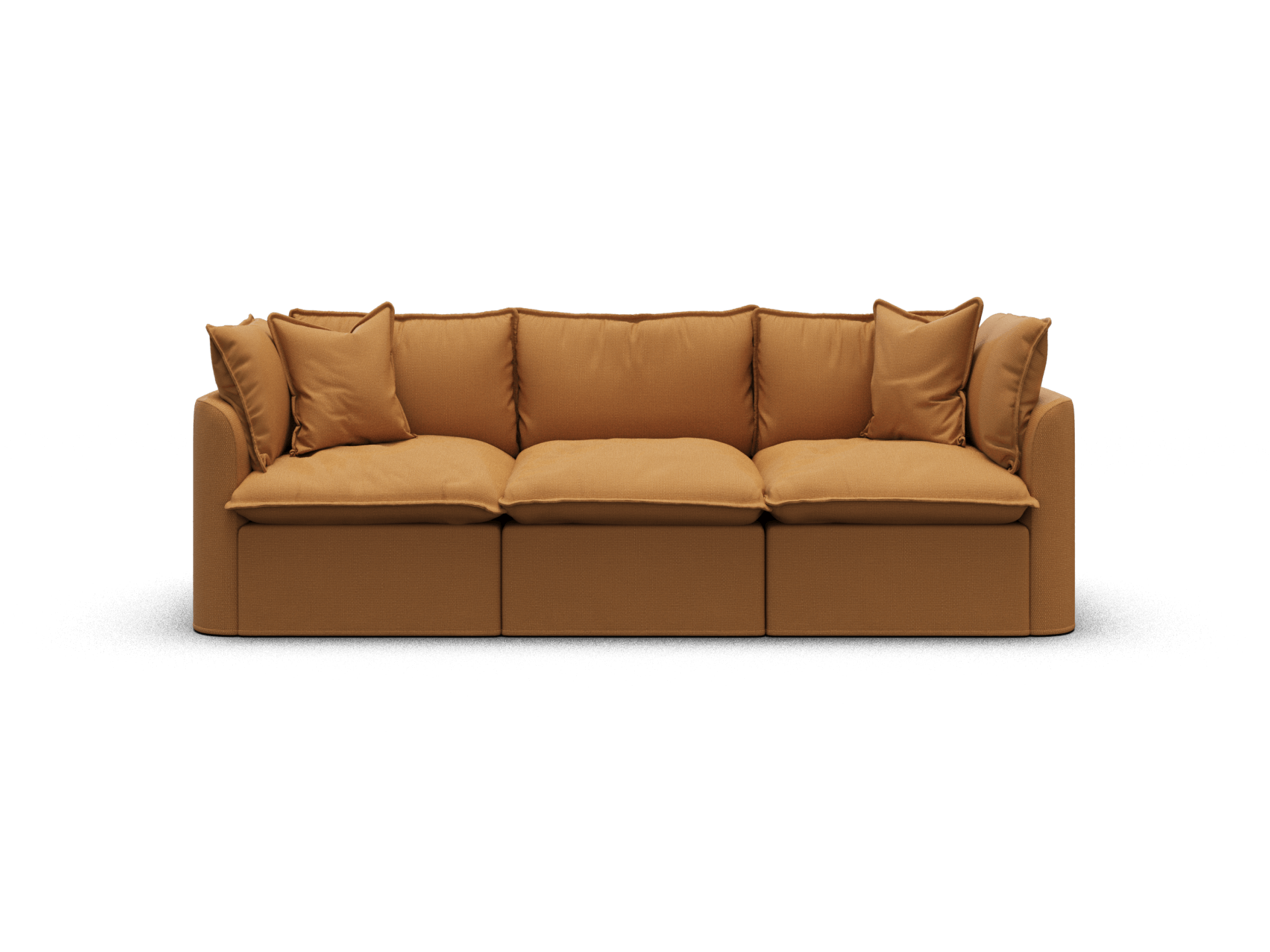 Koala Tamarama 3-section modular sofa in Bronzed Aussie, regular, studio shot on white
