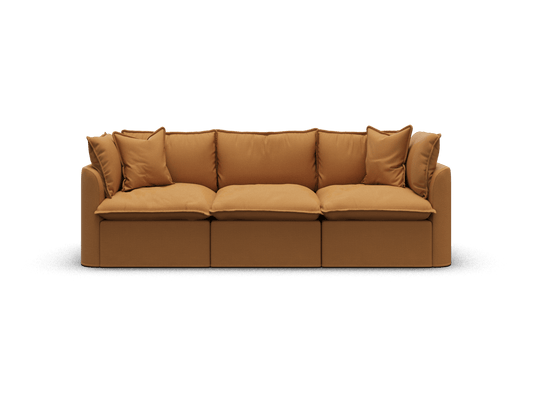 Koala Tamarama 3-section modular sofa in Bronzed Aussie, regular, studio shot on white