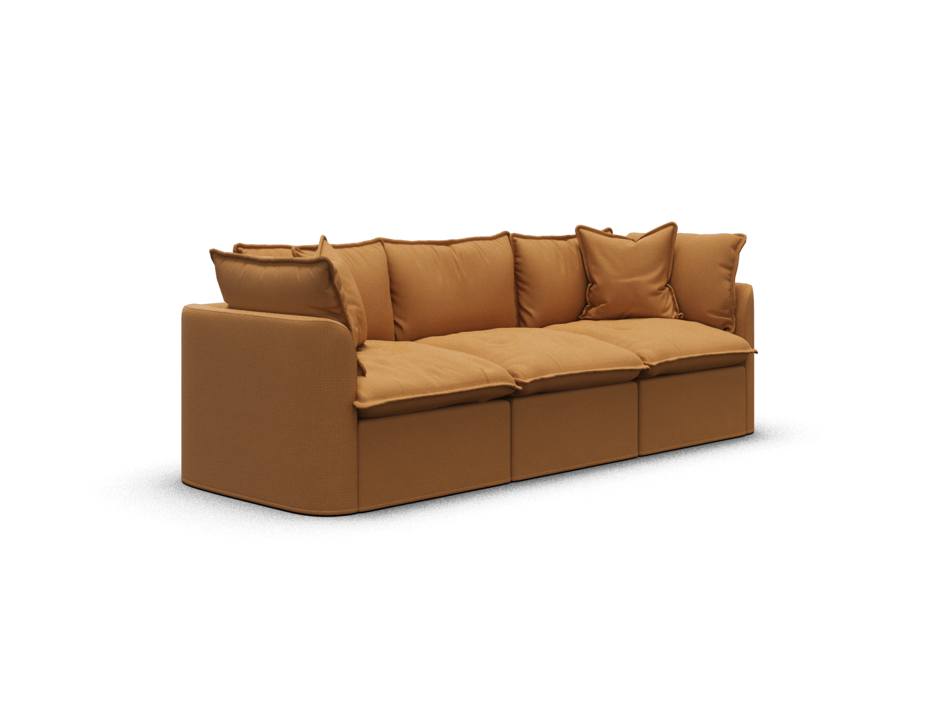 Koala Tamarama 3-section modular sofa in Bronzed Aussie, regular, studio shot on white