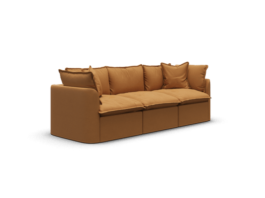 Koala Tamarama 3-section modular sofa in Bronzed Aussie, regular, studio shot on white