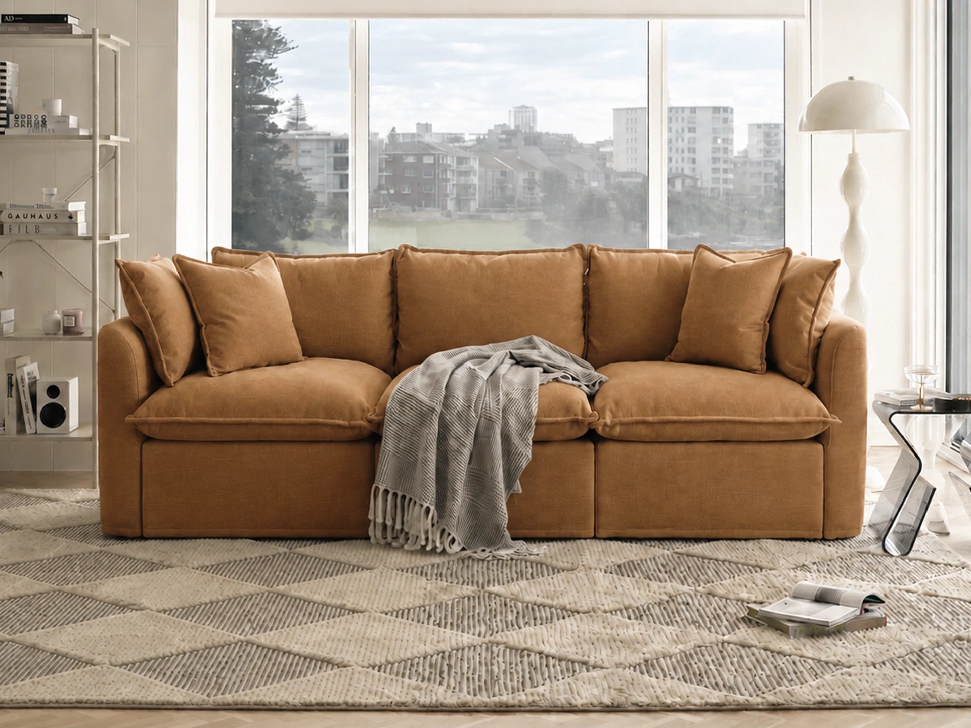 Tamarama Modular Sofa - Bronzed Aussie / 3 Sections / Regular