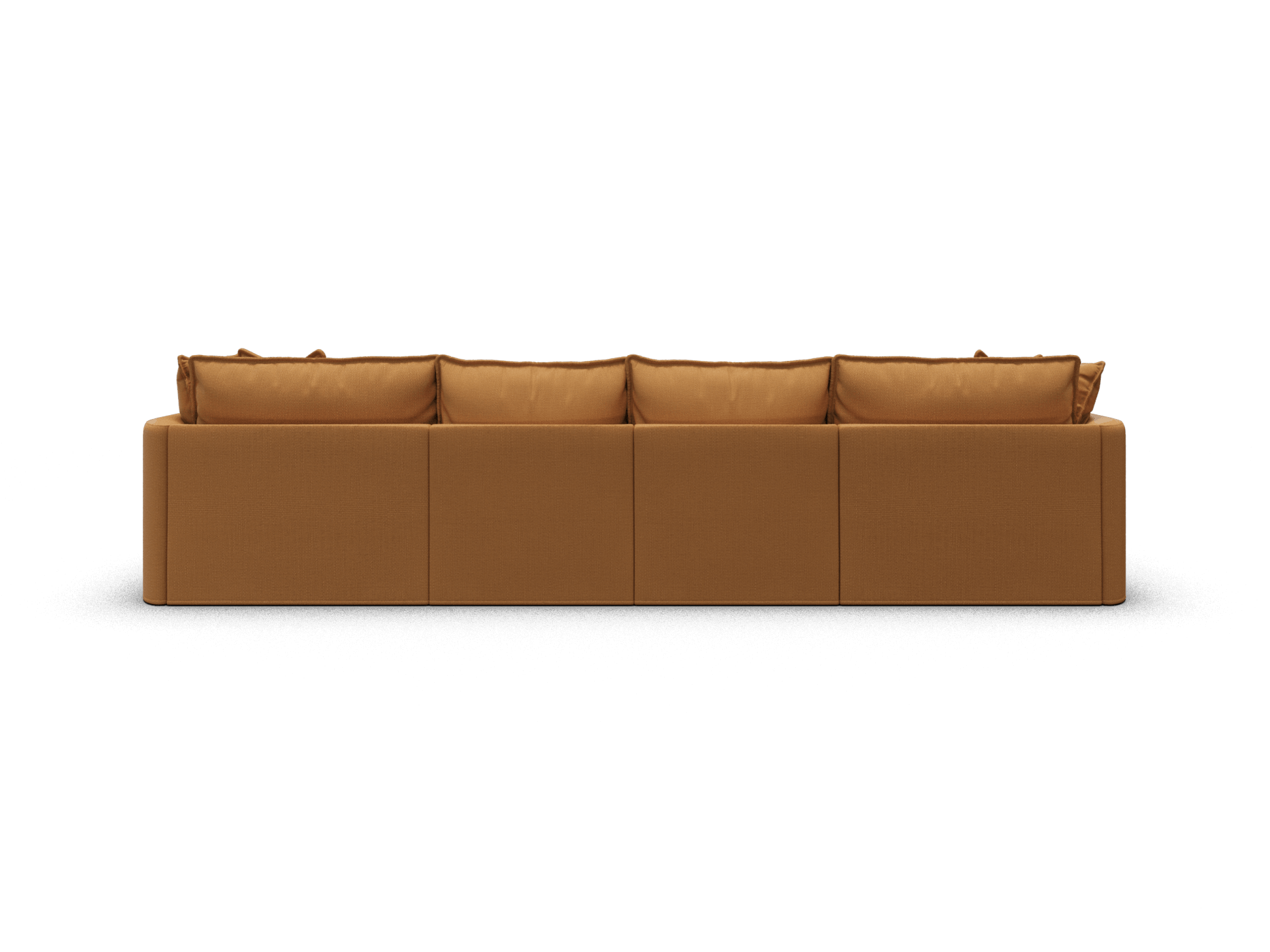 Koala Tamarama 4-section modular sofa with double chaise in Bronzed Aussie, regular, studio shot on white