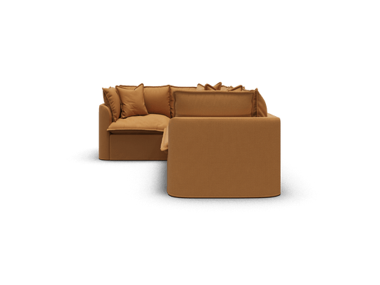 Koala Tamarama 4-section L-shape sectional in Bronzed Aussie, regular, studio shot on white