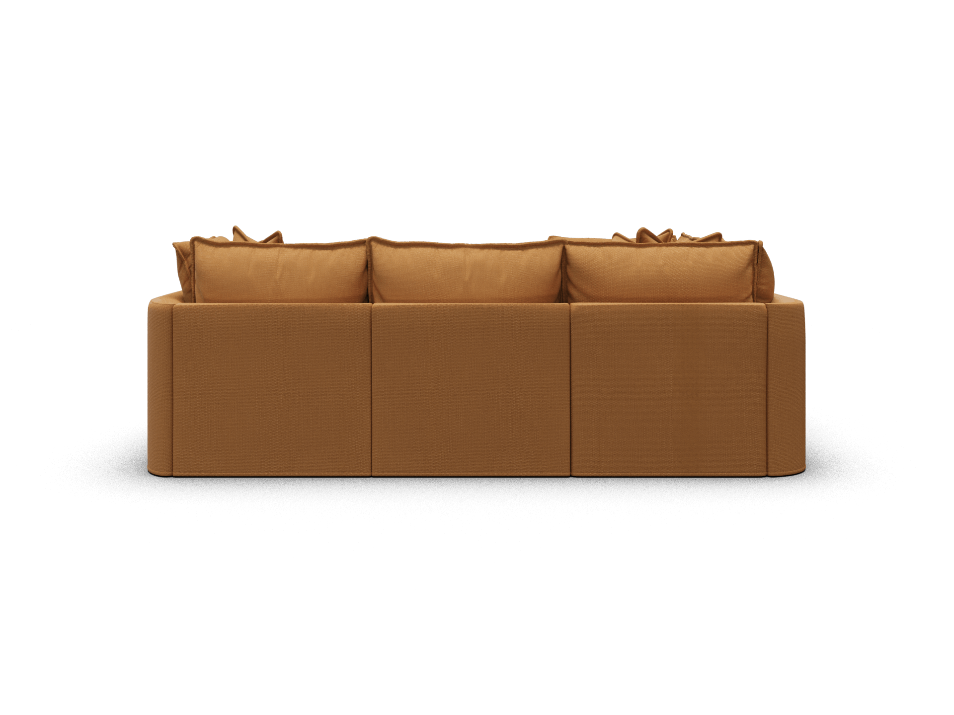 Koala Tamarama 4-section L-shape sectional in Bronzed Aussie, regular, studio shot on white