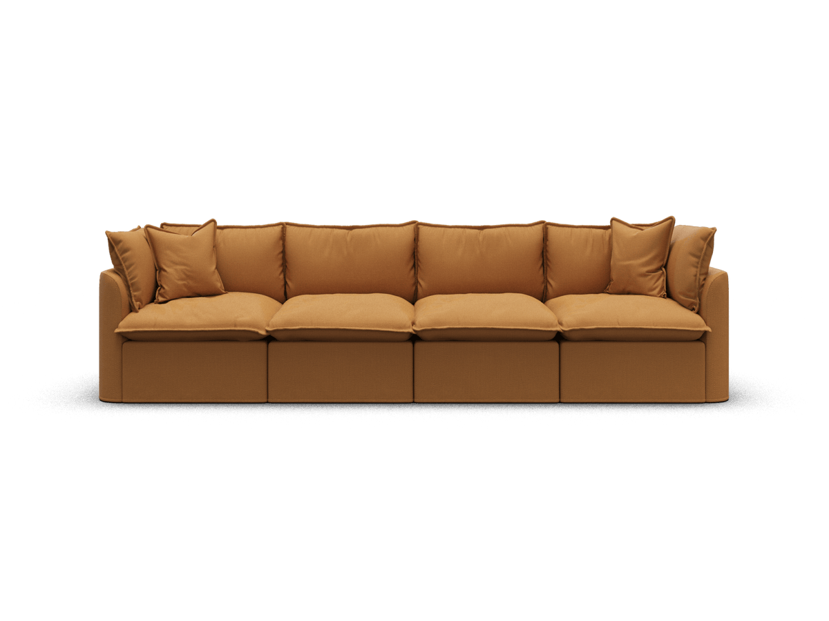 Koala Tamarama 4-section modular sofa in Bronzed Aussie, regular, studio shot on white