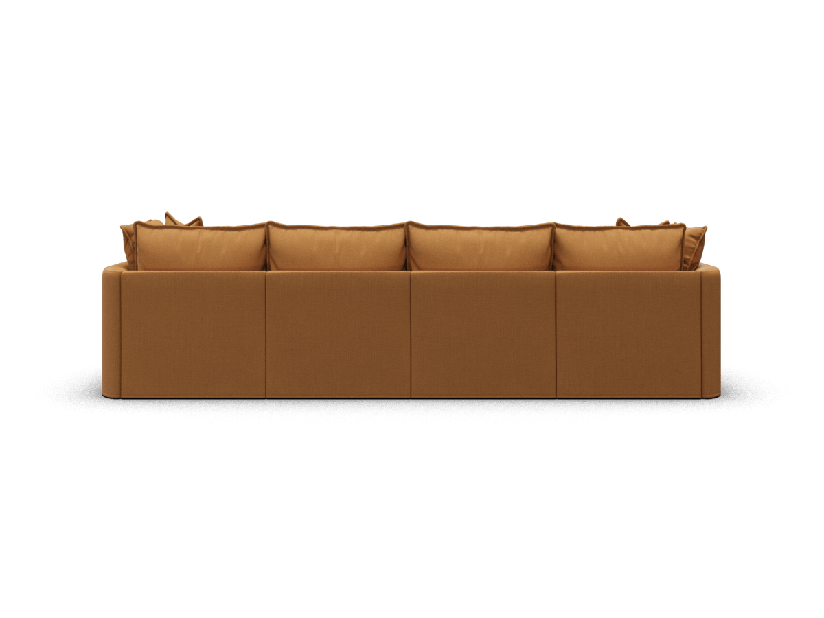 Koala Tamarama 4-section modular sofa in Bronzed Aussie, regular, studio shot on white