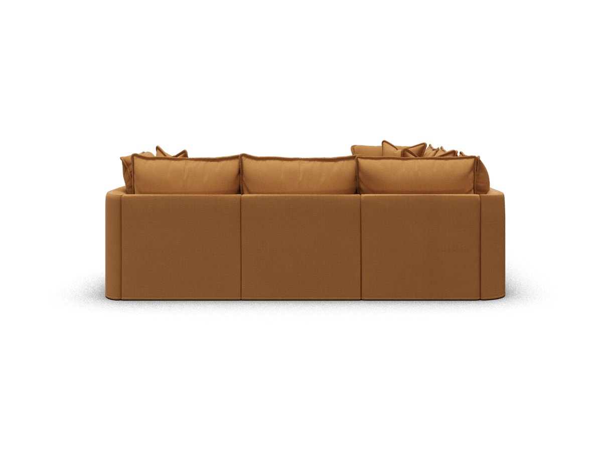 Koala Tamarama 5-section L-shape sectional in Bronzed Aussie, regular, studio shot on white