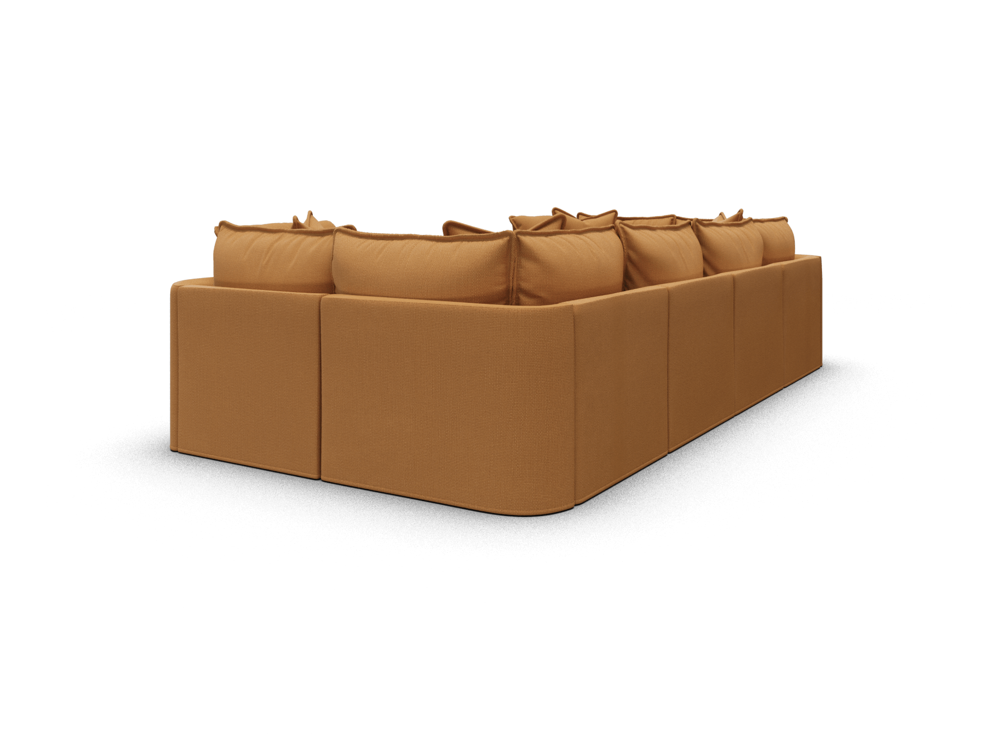 Koala Tamarama 6-section U-shape sectional in Bronzed Aussie, regular, studio shot on white