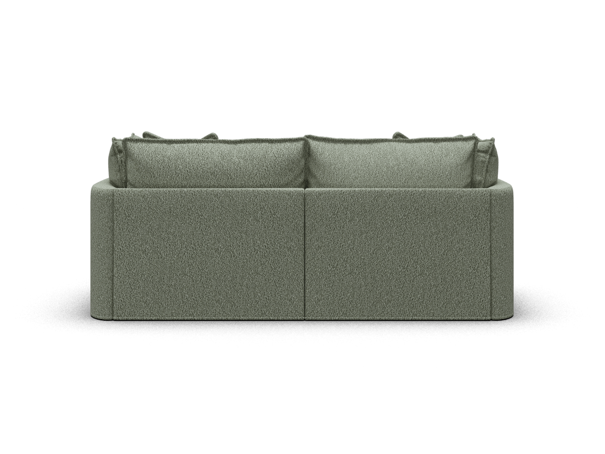 Koala Tamarama 2-section modular sofa with chaise in Frosty Grass, extra-wide, studio shot on white