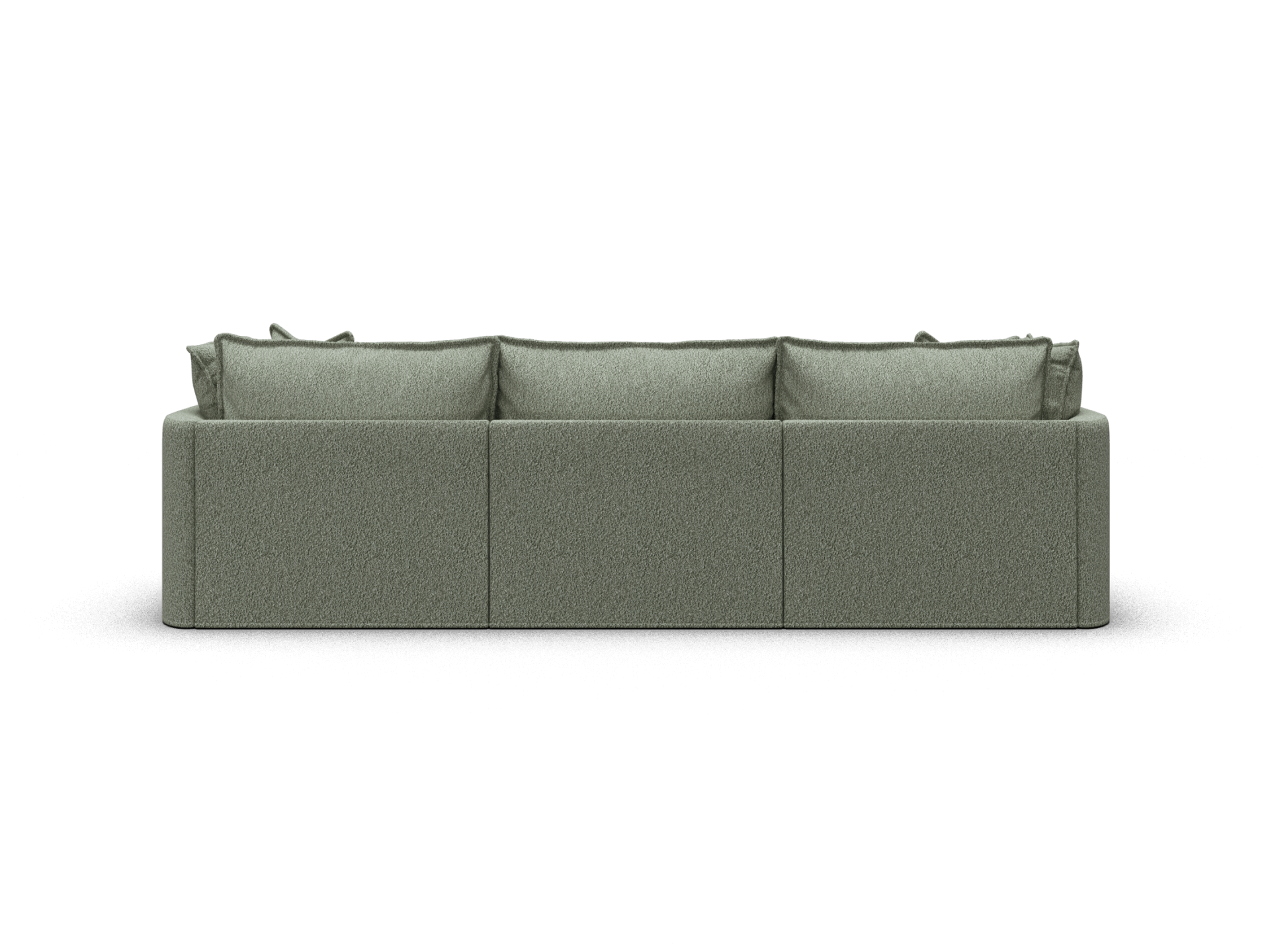 Koala Tamarama 3-section modular sofa in Frosty Grass, extra-wide, studio shot on white