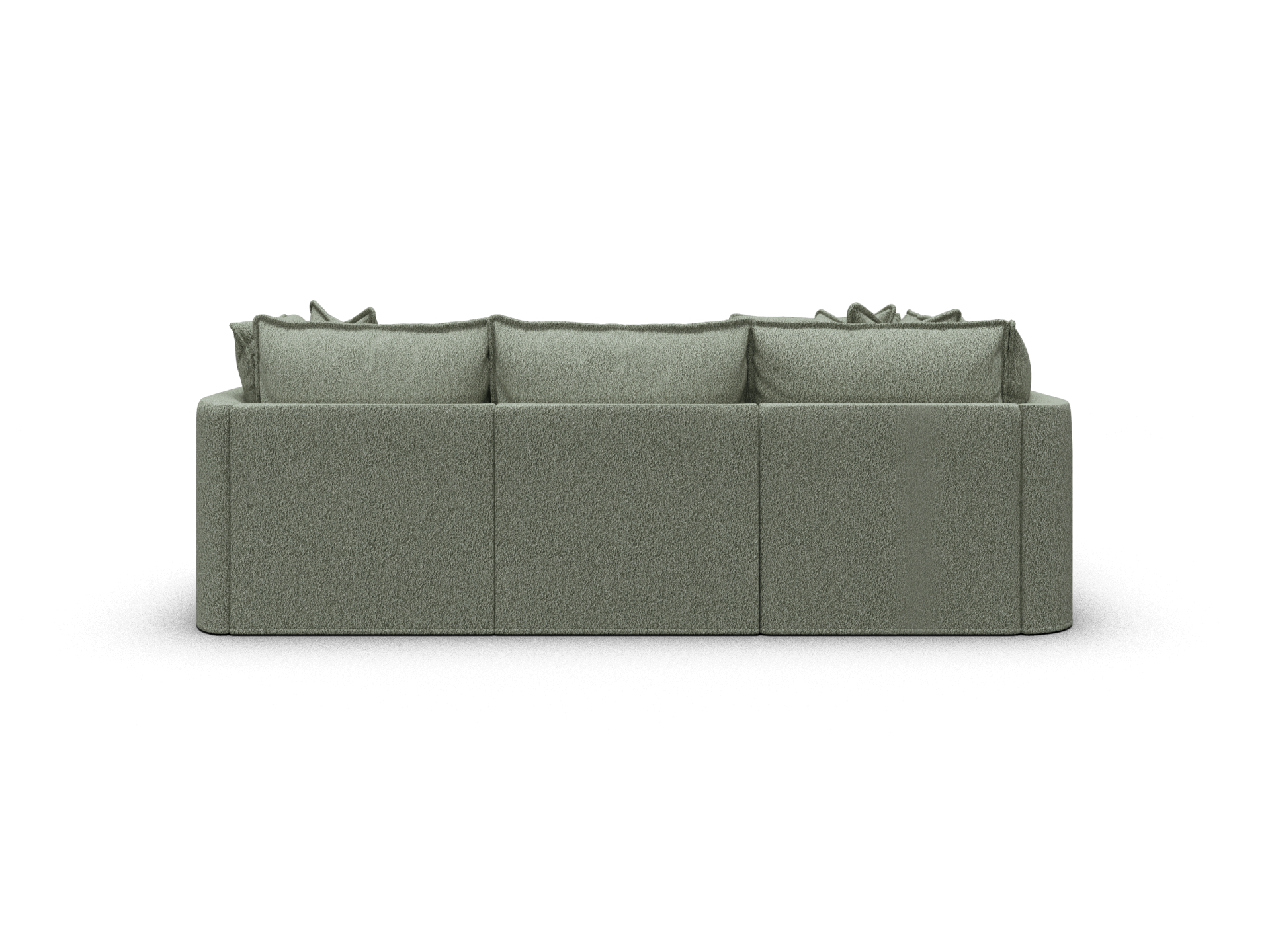 Koala Tamarama 4-section L-shape sectional in Frosty Grass, regular, studio shot on white