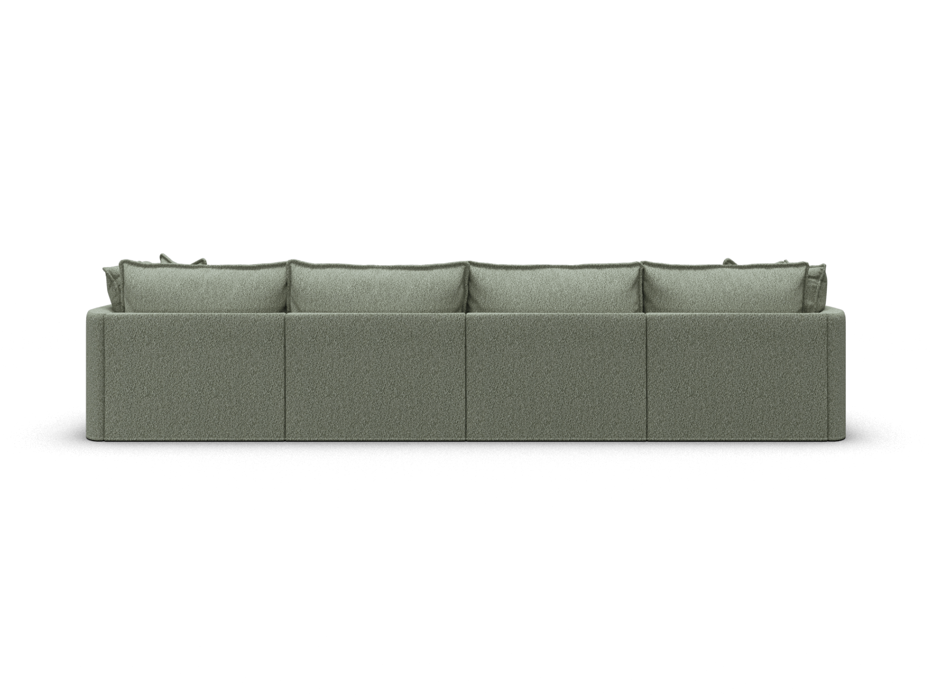 Koala Tamarama 4-section modular sofa in Frosty Grass, extra-wide, studio shot on white