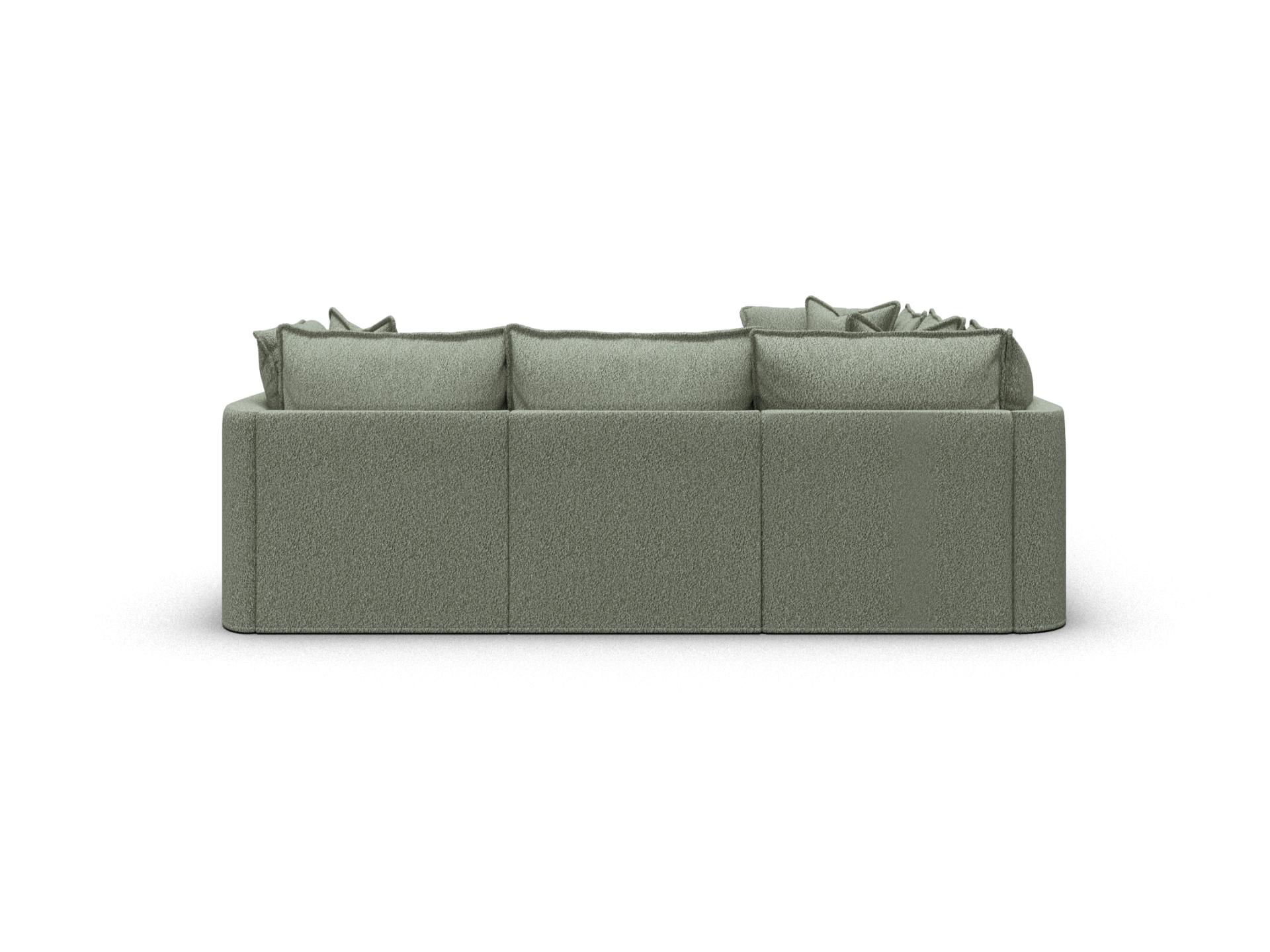 Koala Tamarama 5-section L-shape sectional in Frosty Grass, regular, studio shot on white