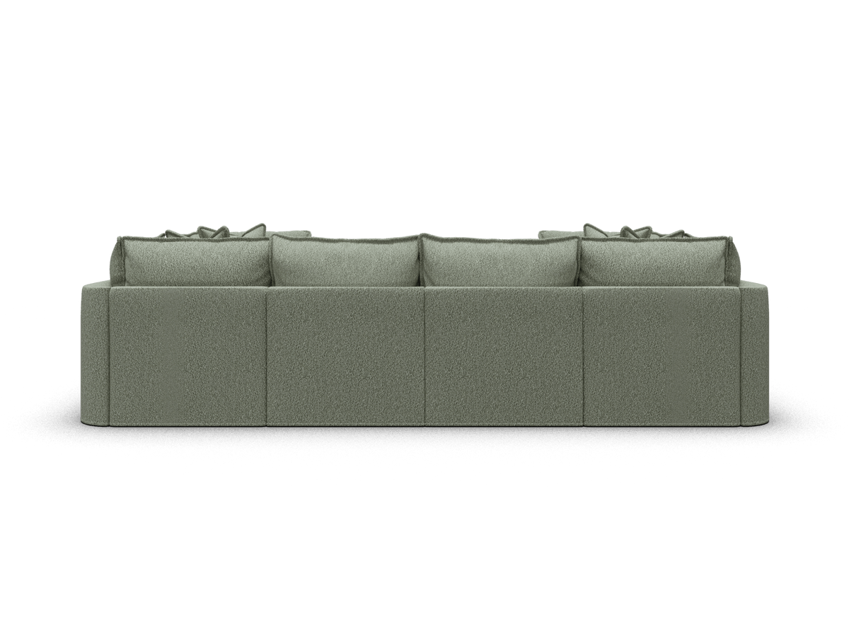 Koala Tamarama 6-section U-shape sectional in Frosty Grass, regular, studio shot on white