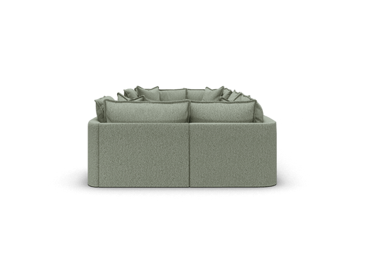 Koala Tamarama 6-section U-shape sectional in Frosty Grass, extra-wide, studio shot on white
