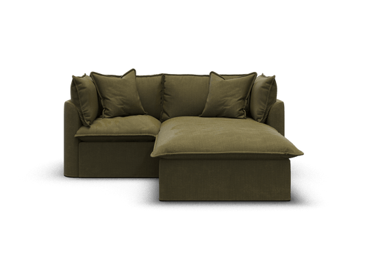 Koala Tamarama 2-section modular sofa with chaise in Forest Walk, regular, studio shot on white