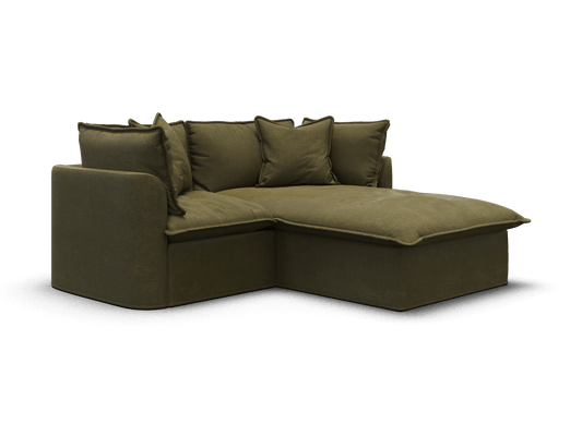 Koala Tamarama 2-section modular sofa with chaise in Forest Walk, regular, studio shot on white