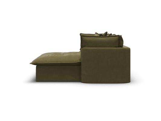 Koala Tamarama 2-section modular sofa with chaise in Forest Walk, regular, studio shot on white