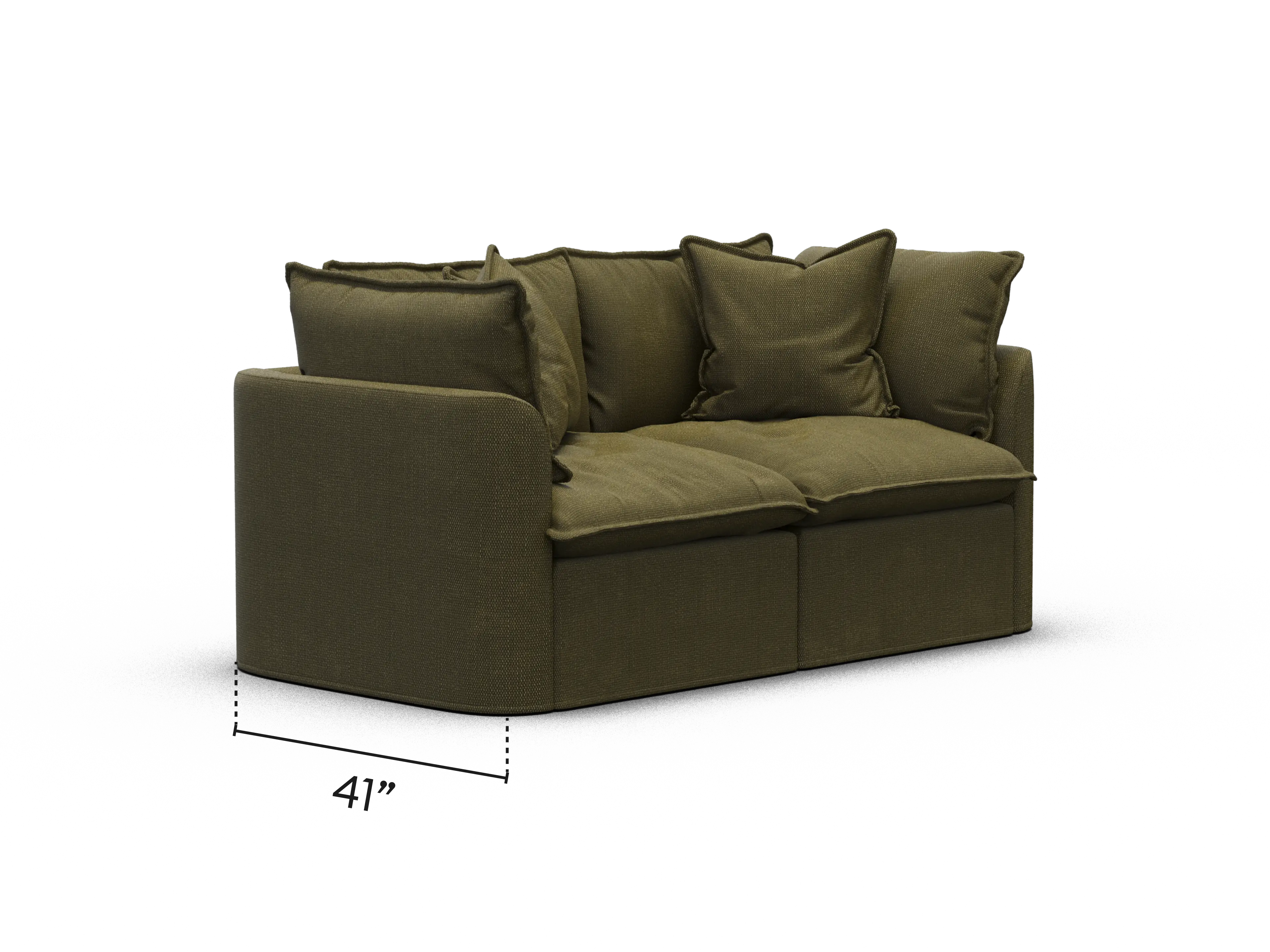 Tamarama Modular Sofa - Regular / 2 Sections / Forest Walk
