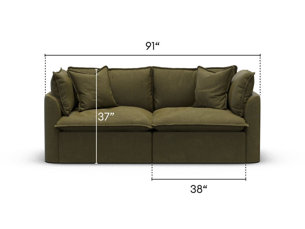 Tamarama Sectional Sofa - Forest Walk / 2 Sections / Extra Wide