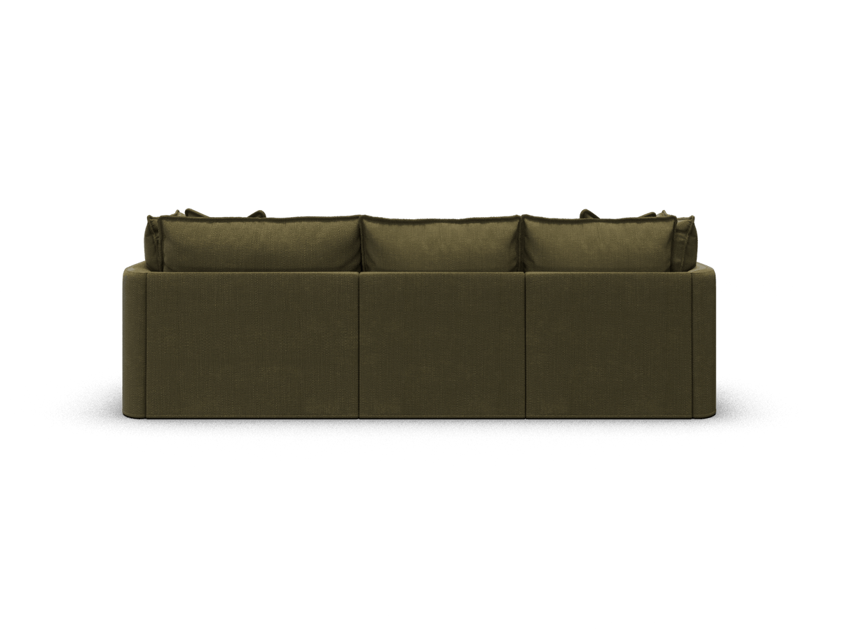 Koala Tamarama 3-section modular sofa with chaise in Forest Walk, regular, studio shot on white