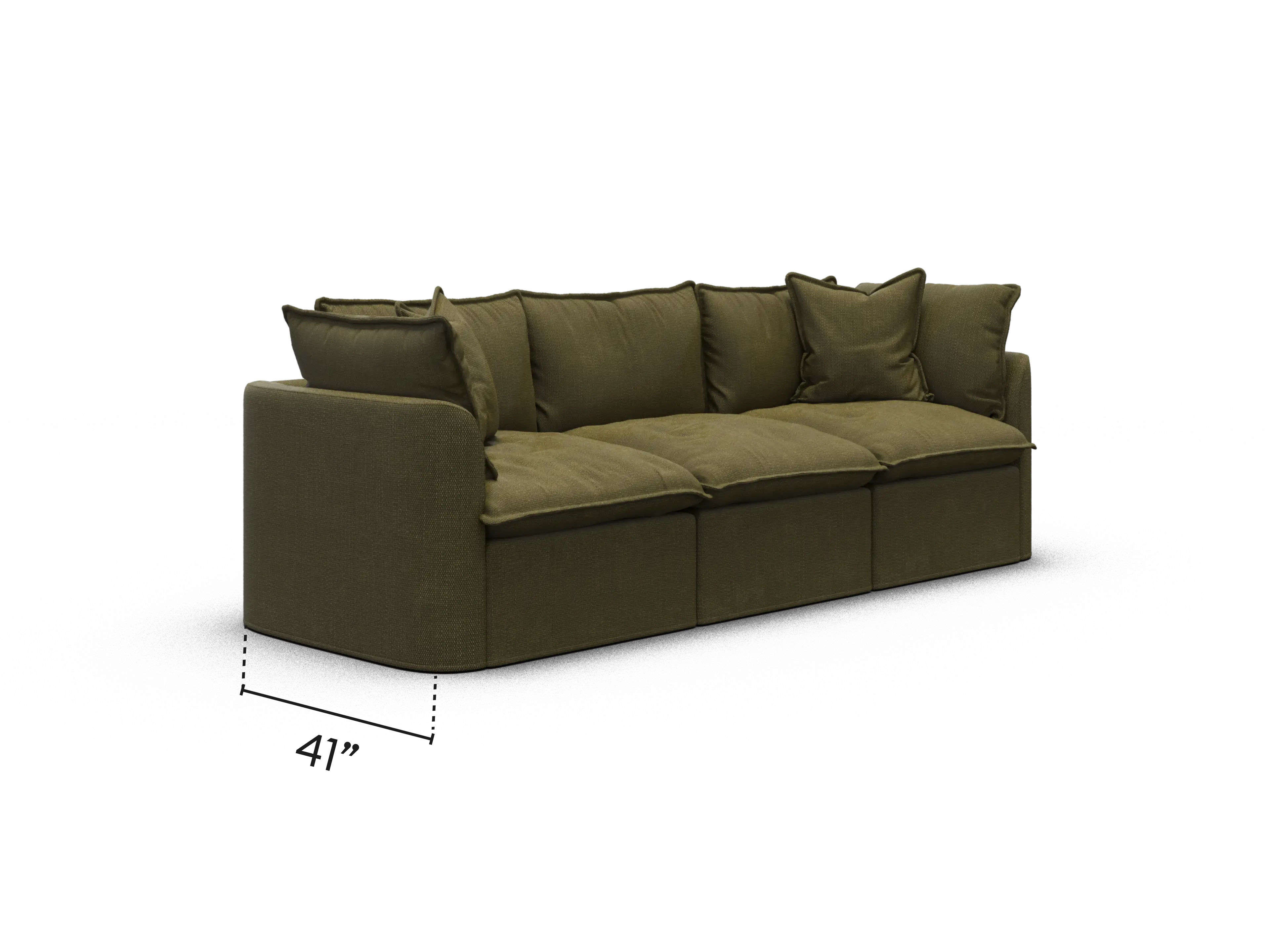 Tamarama Modular Sofa - Regular / 3 Sections / Forest Walk