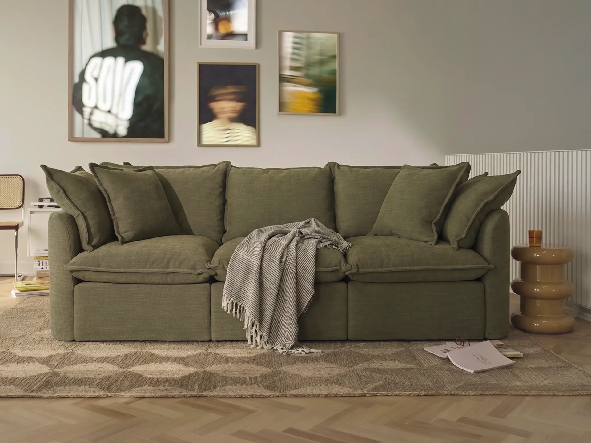 Tamarama Modular Sofa - Forest Walk / 3 Sections / Regular