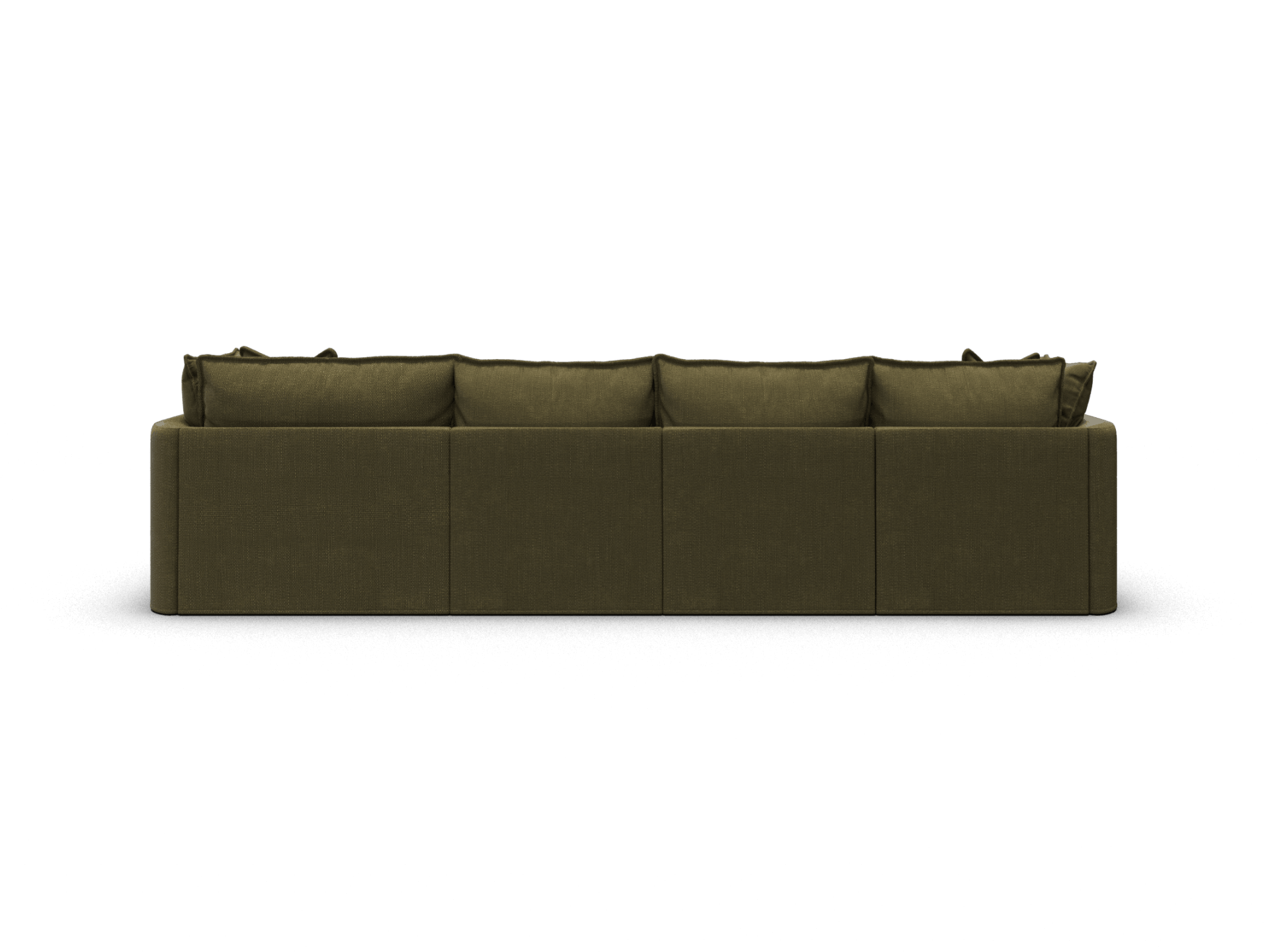 Koala Tamarama 4-section modular sofa with chaise in Forest Walk, regular, studio shot on white
