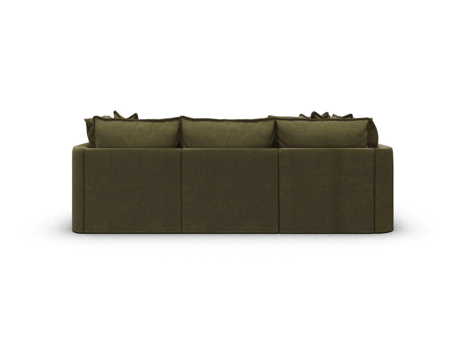 Koala Tamarama 4-section L-shape sectional in Forest Walk, regular, studio shot on white