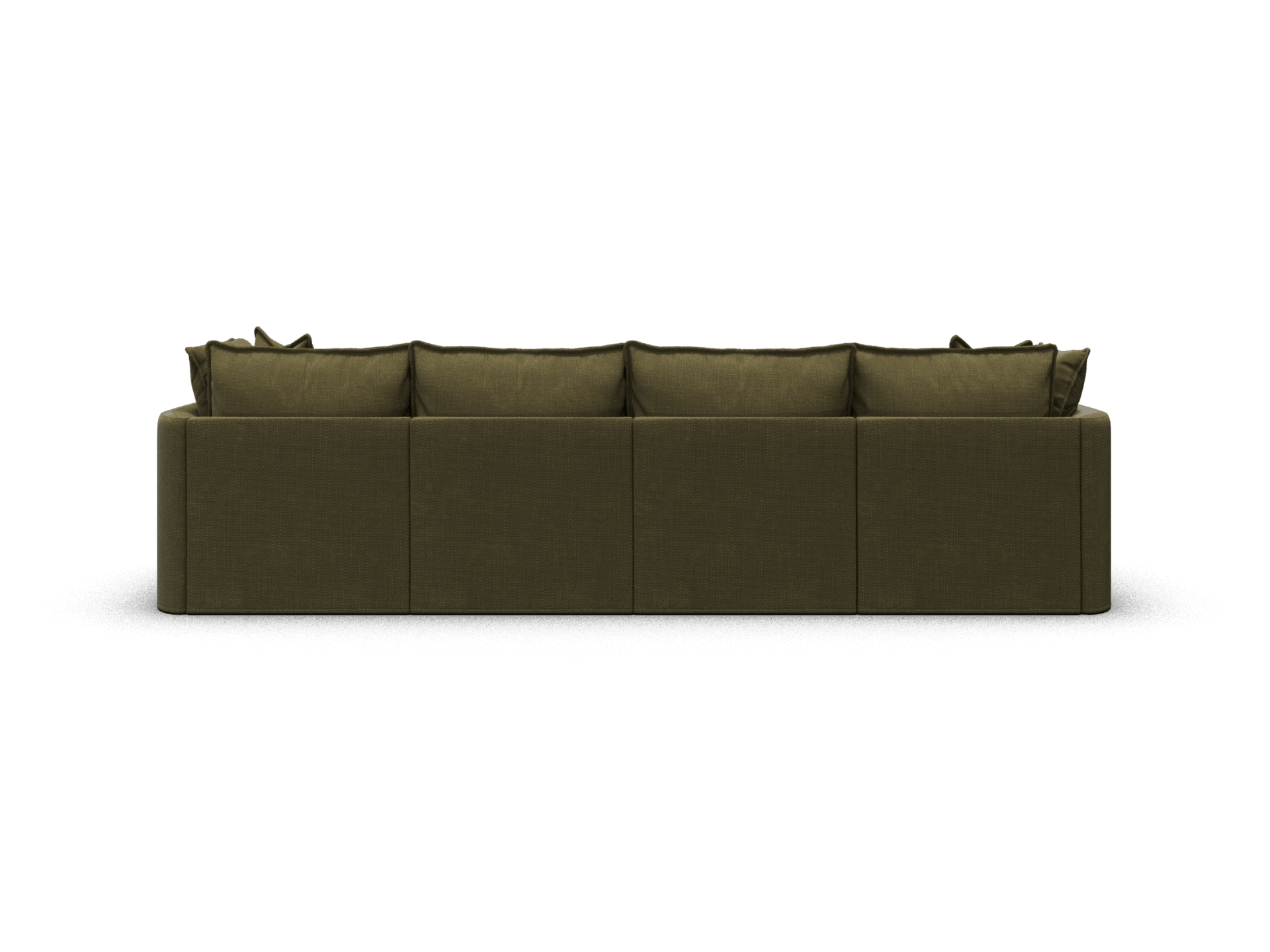 Koala Tamarama 4-section modular sofa in Forest Walk, regular, studio shot on white