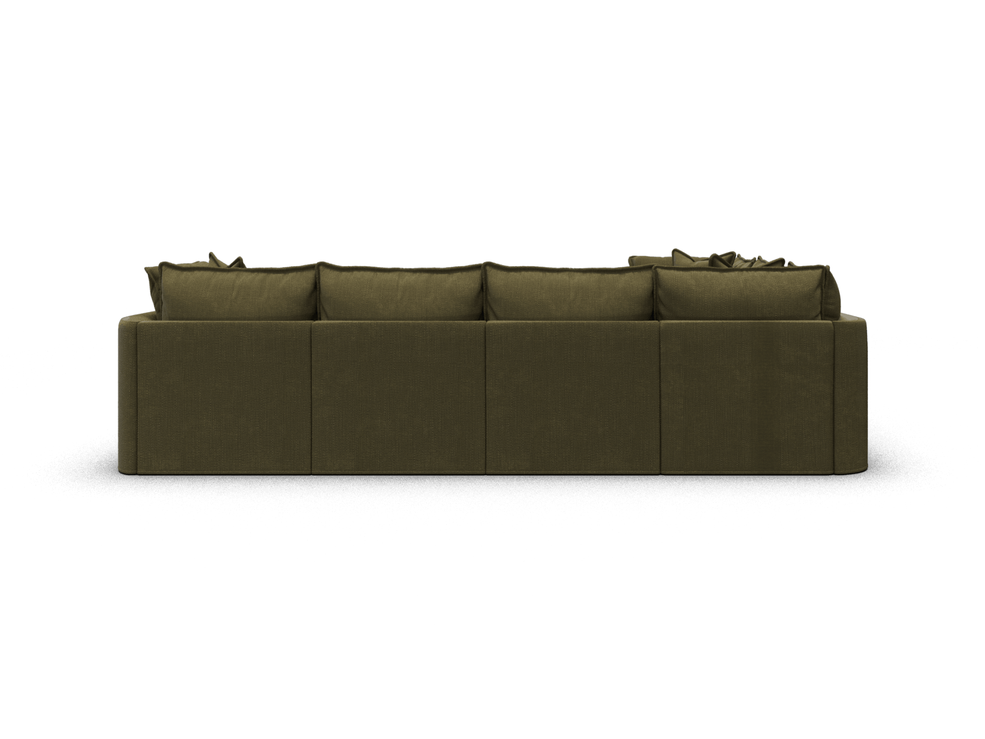 Koala Tamarama 6-section L-shape sectional in Forest Walk, regular, studio shot on white