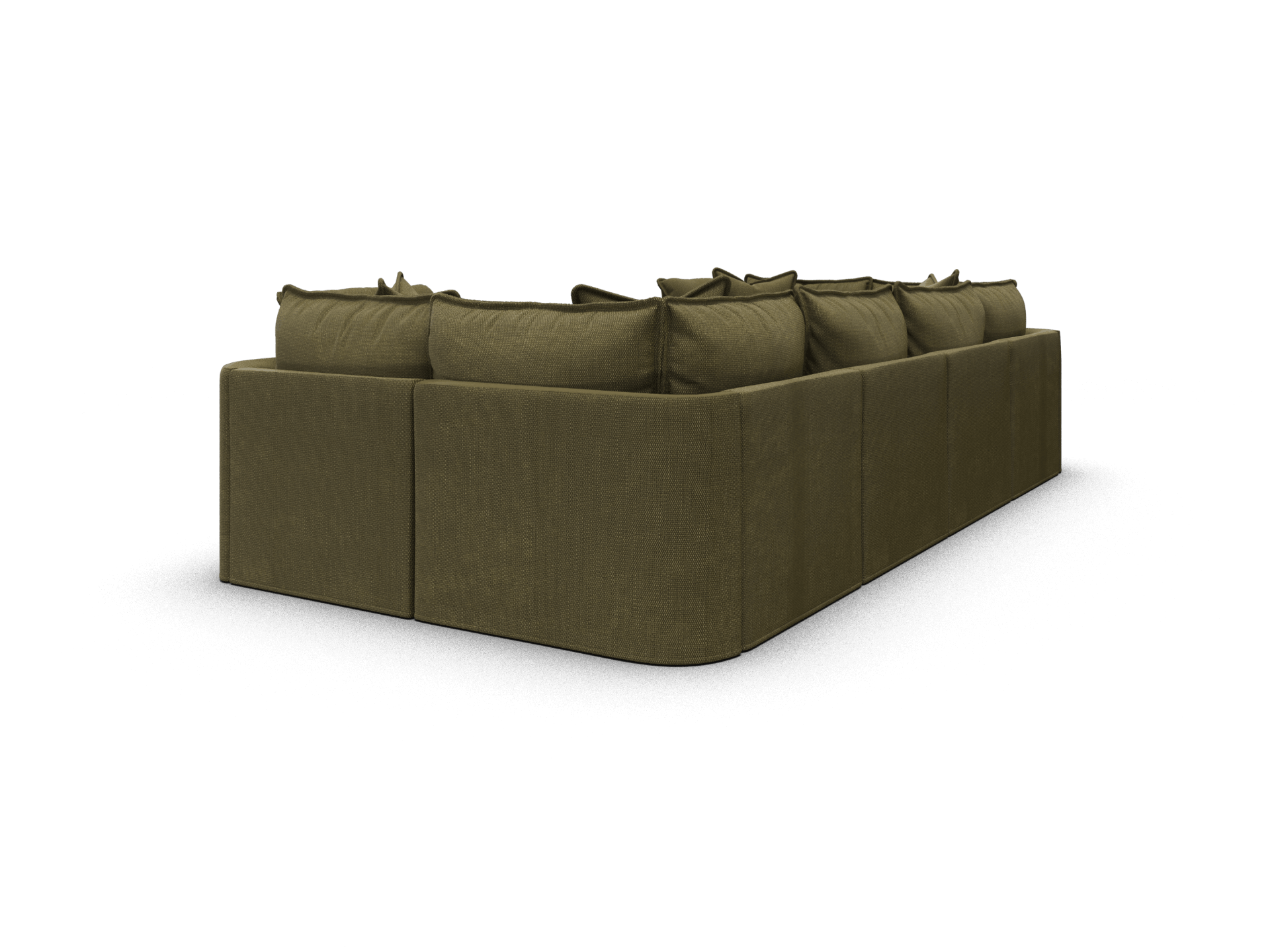 Koala Tamarama 6-section U-shape sectional in Forest Walk, regular, studio shot on white
