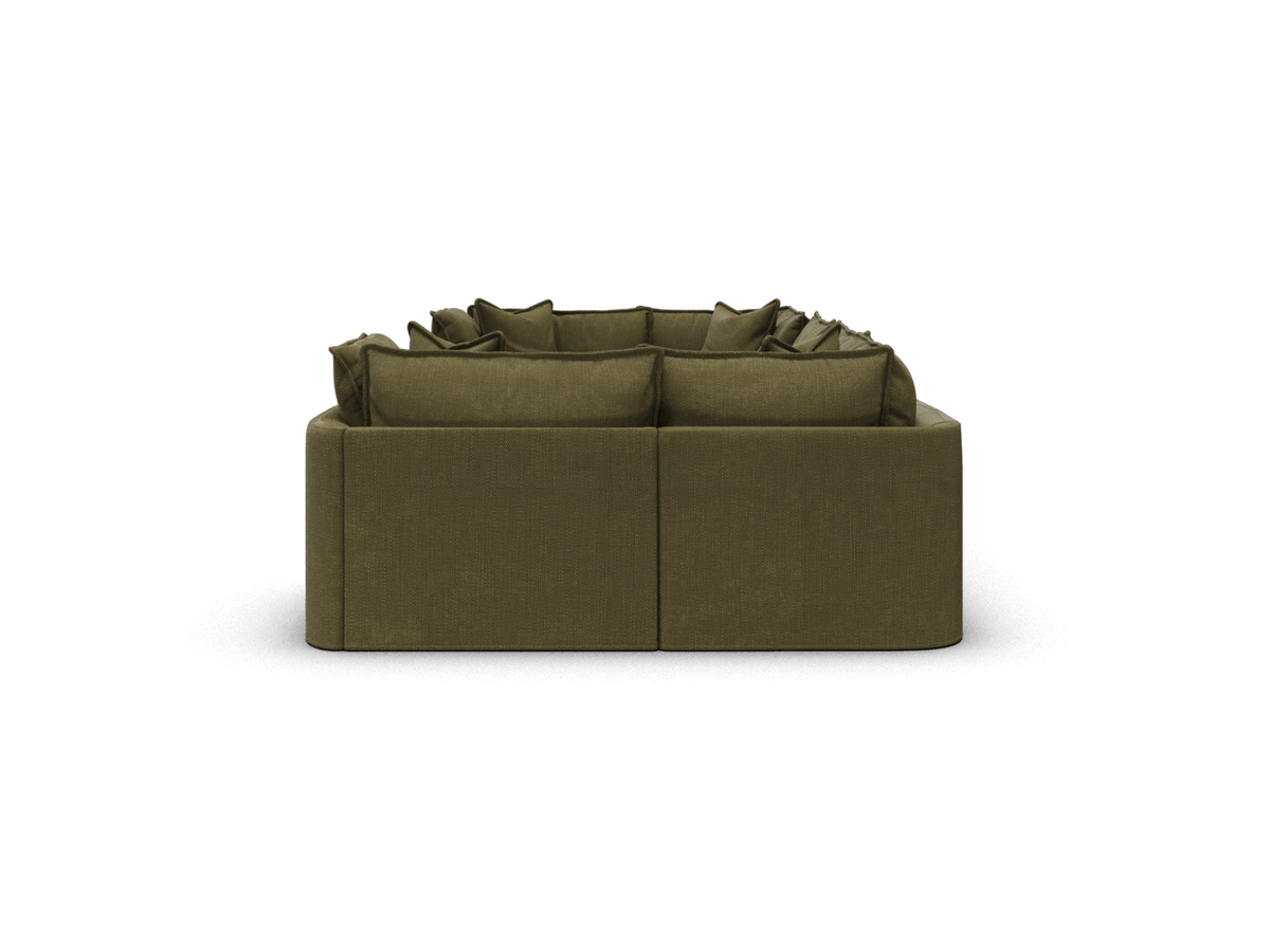 Koala Tamarama 6-section U-shape sectional in Forest Walk, extra-wide, studio shot on white