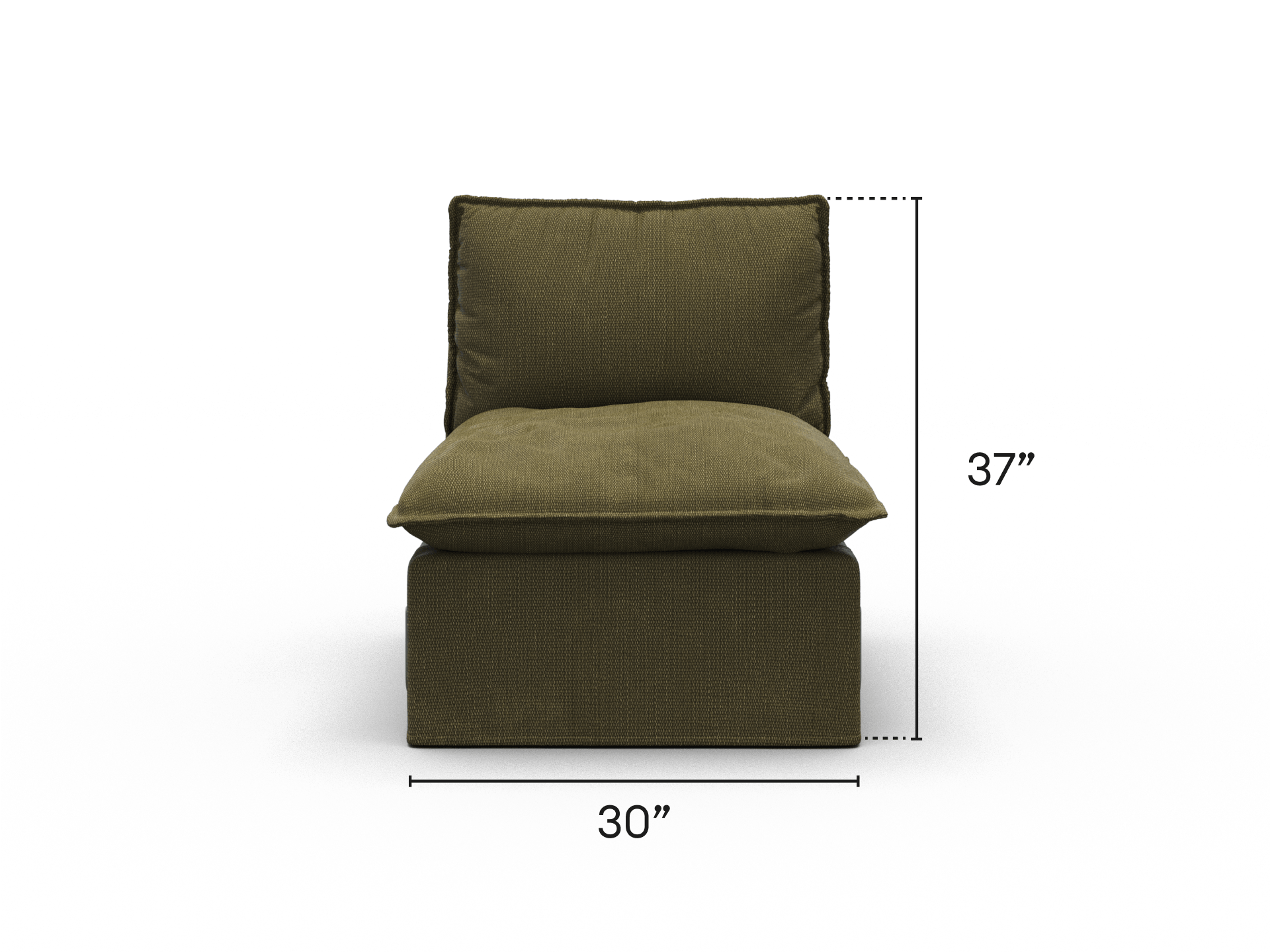 Tamarama Modular Sofa Component - Forest Walk / Regular Section