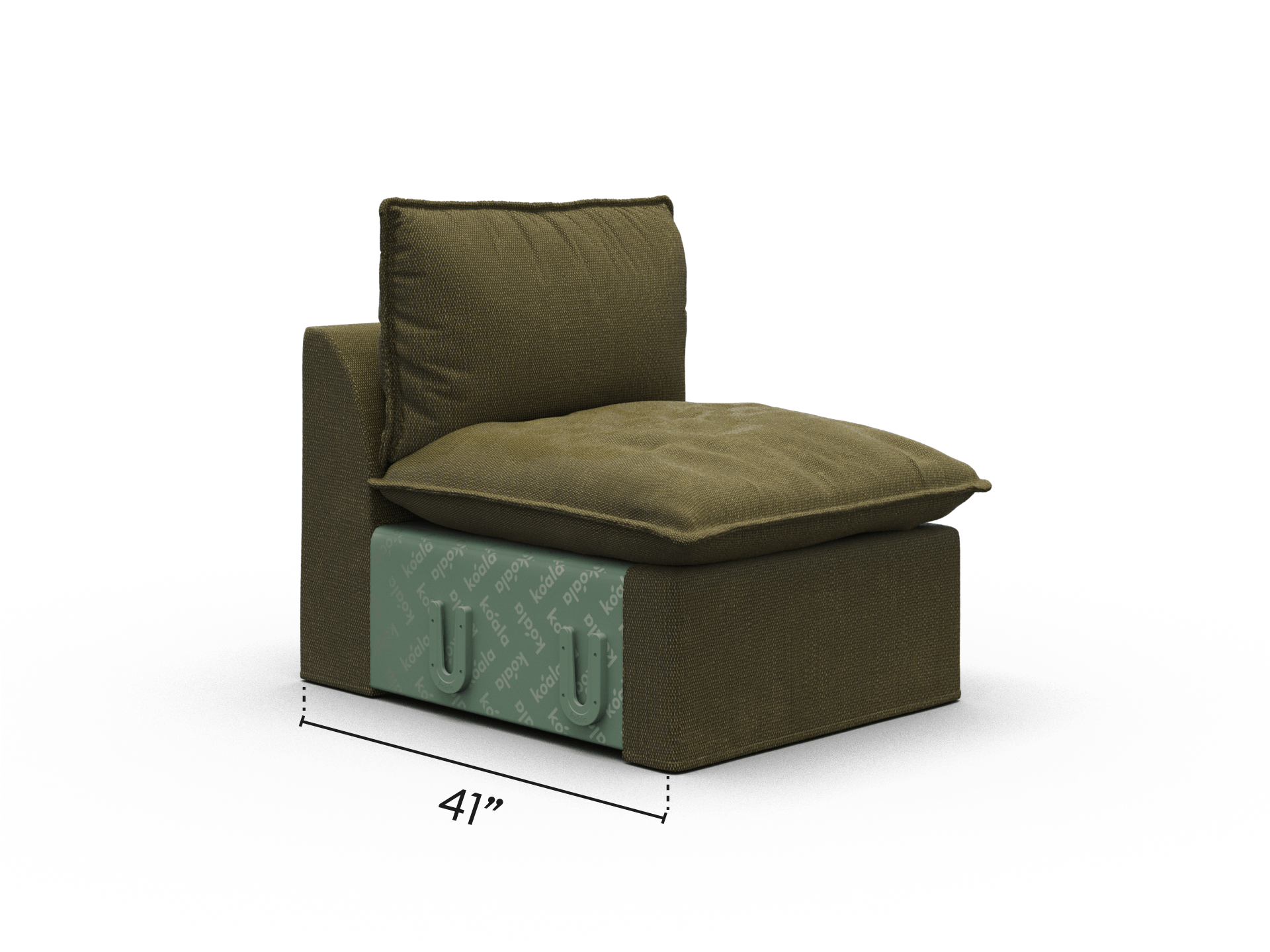 Tamarama Modular Sofa Component - Forest Walk / Regular Section