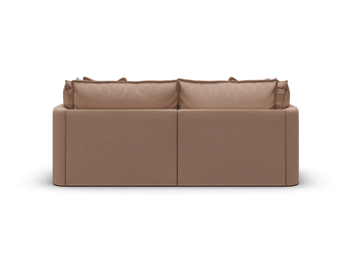 Koala Tamarama 2-section modular sofa with chaise in Pebble Beach, extra-wide, studio shot on white