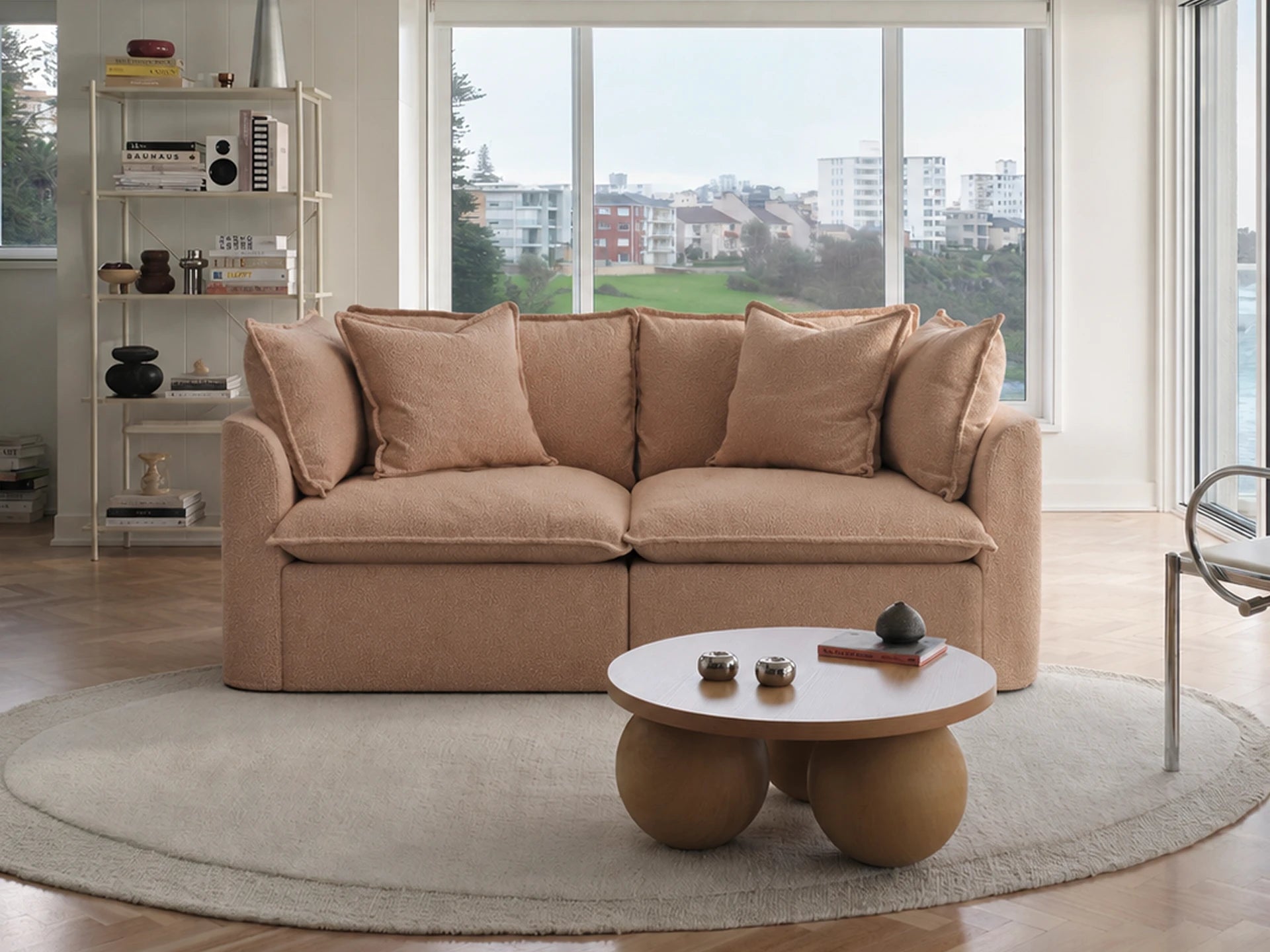 Tamarama Modular Sofa - Pebble Beach (Luxe) / 2 Sections / Regular