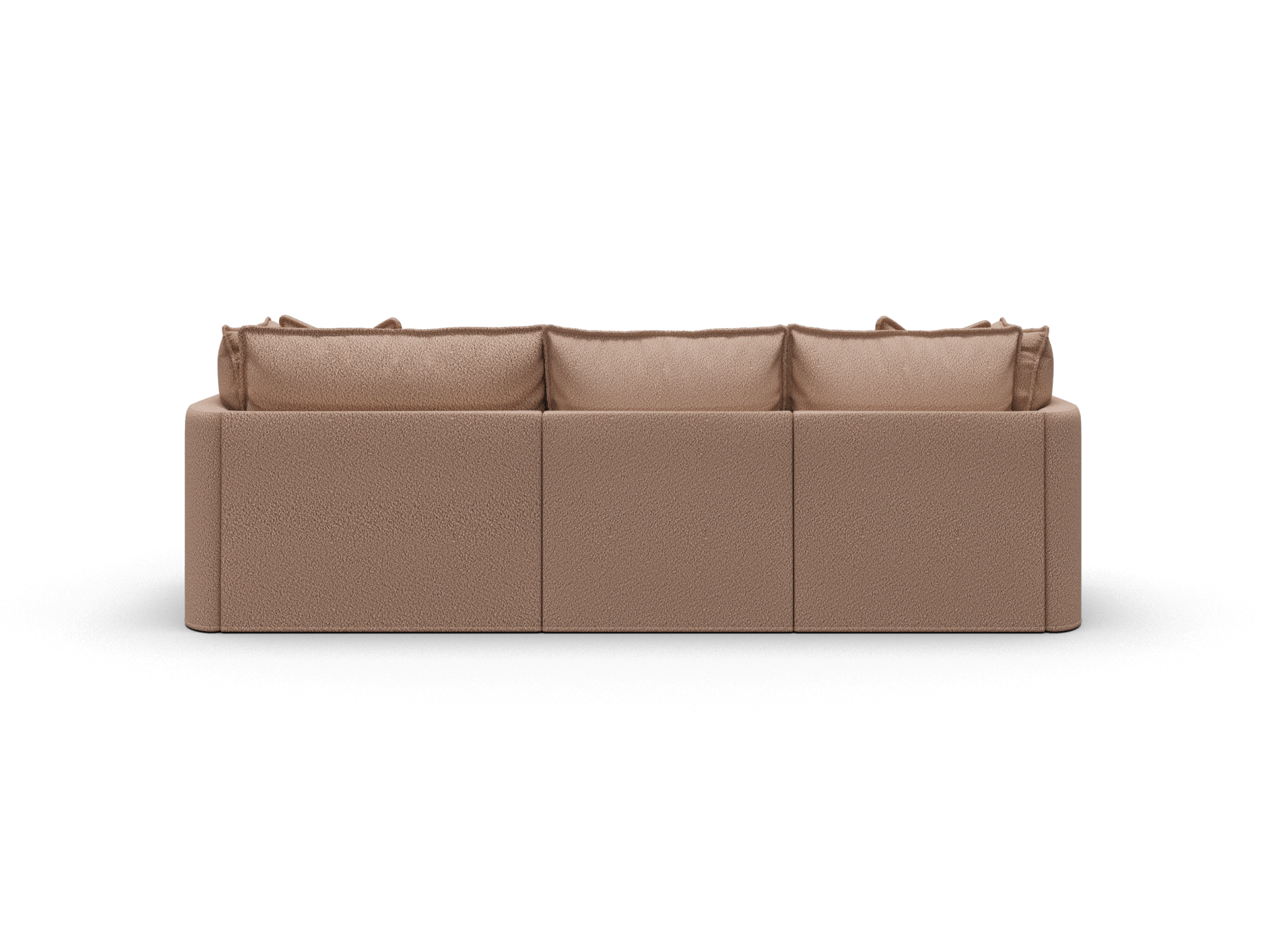 Koala Tamarama 3-section modular sofa with chaise in Pebble Beach, regular, studio shot on white