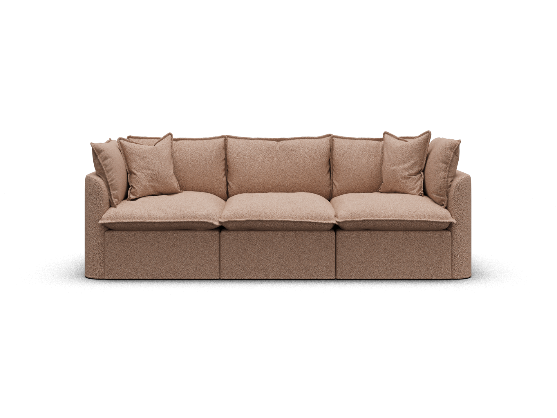 Koala Tamarama 3-section modular sofa in Pebble Beach, regular, studio shot on white