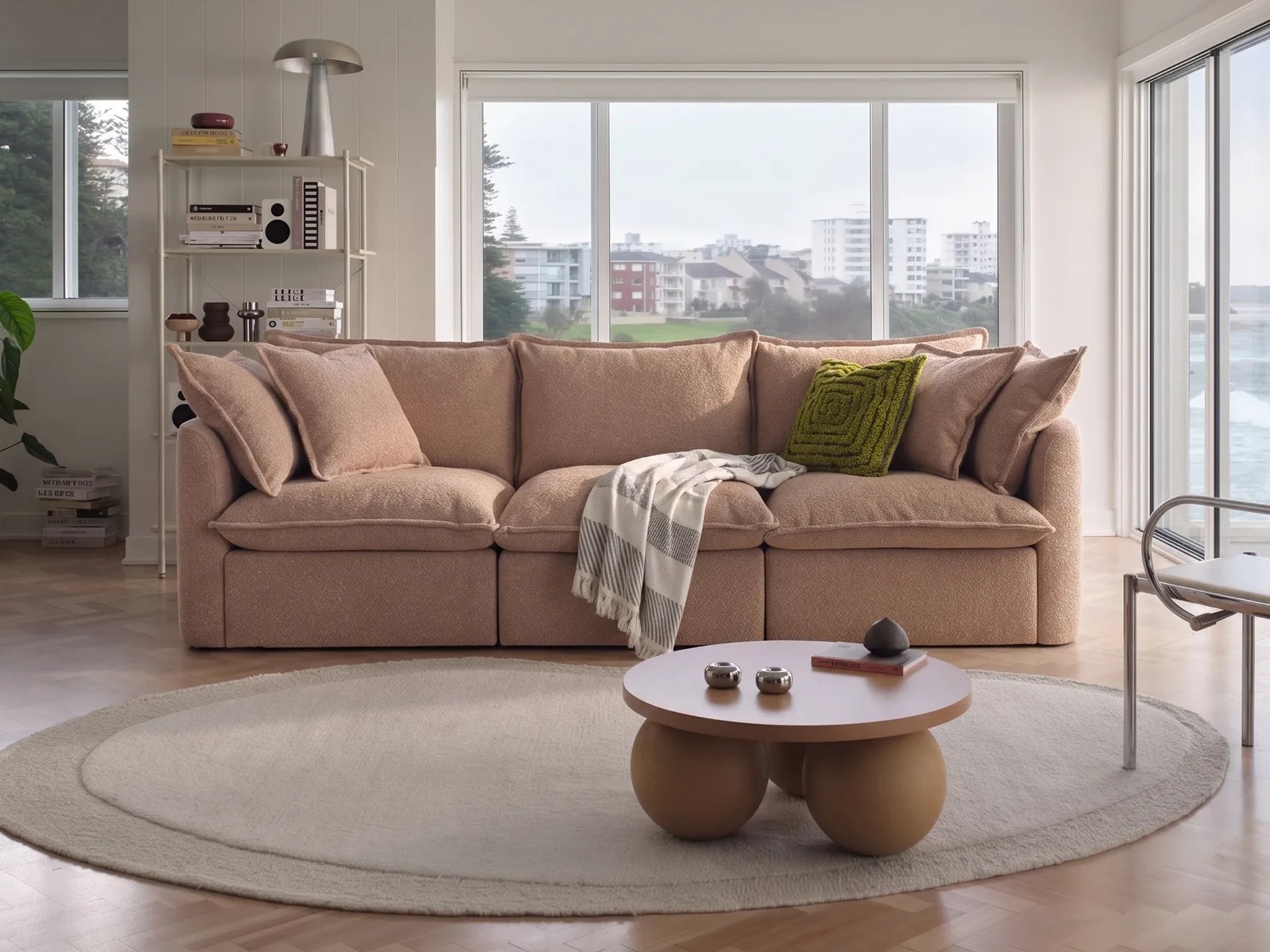 Tamarama Modular Sofa - Pebble Beach (Luxe) / 3 Sections / Regular