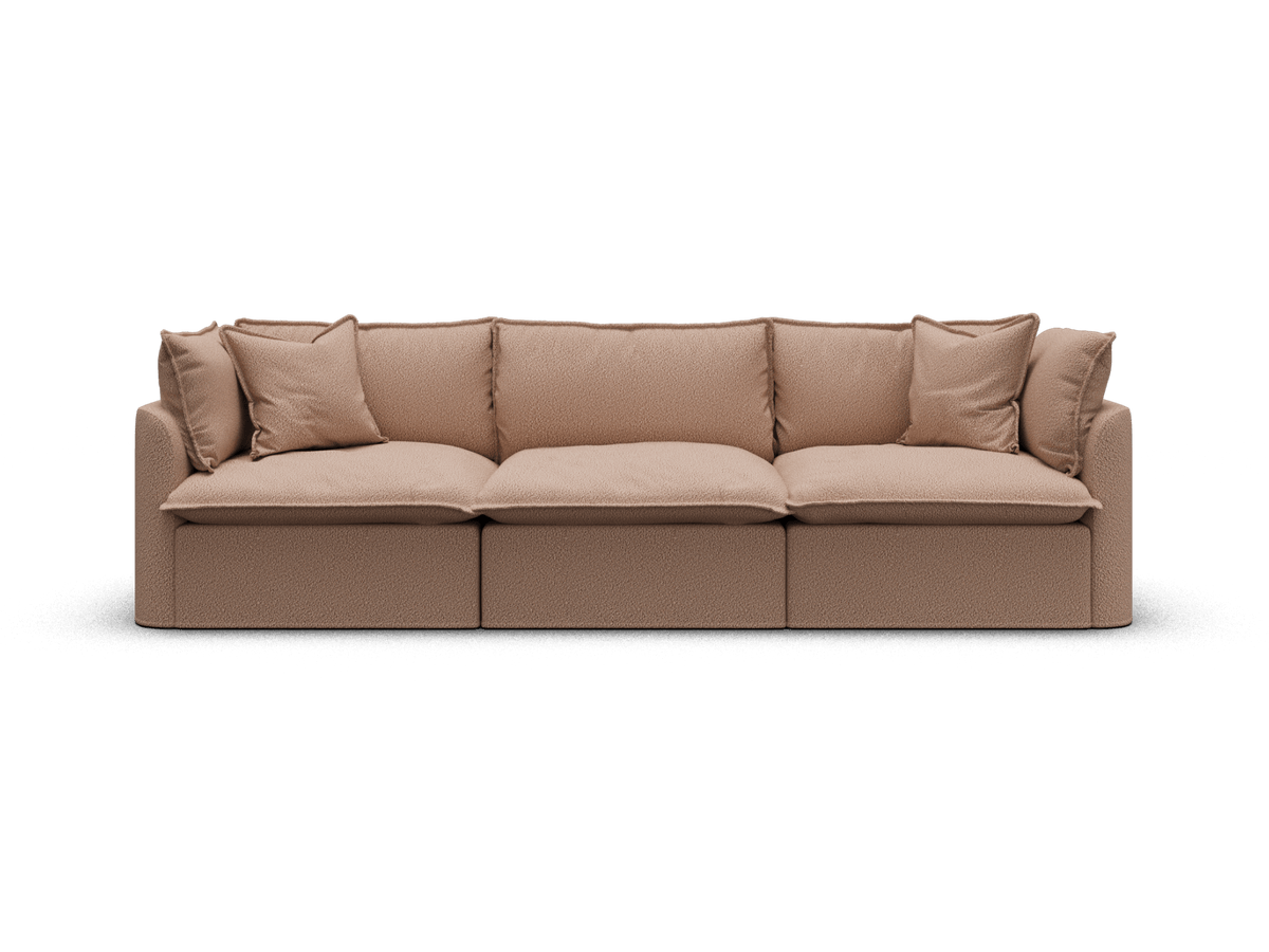 Koala Tamarama 3-section modular sofa in Pebble Beach, extra-wide, studio shot on white