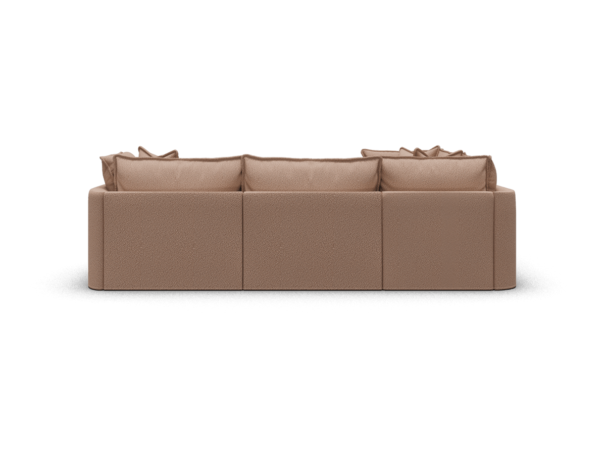 Koala Tamarama 4-section L-shape sectional in Pebble Beach, extra-wide, studio shot on white
